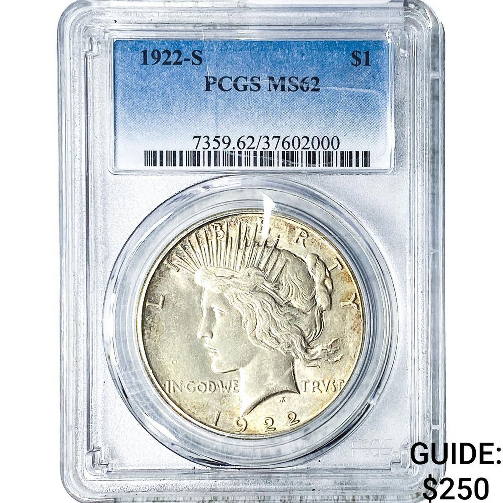 1922-S Silver Peace Dollar PCGS MS62 (1 of 2)