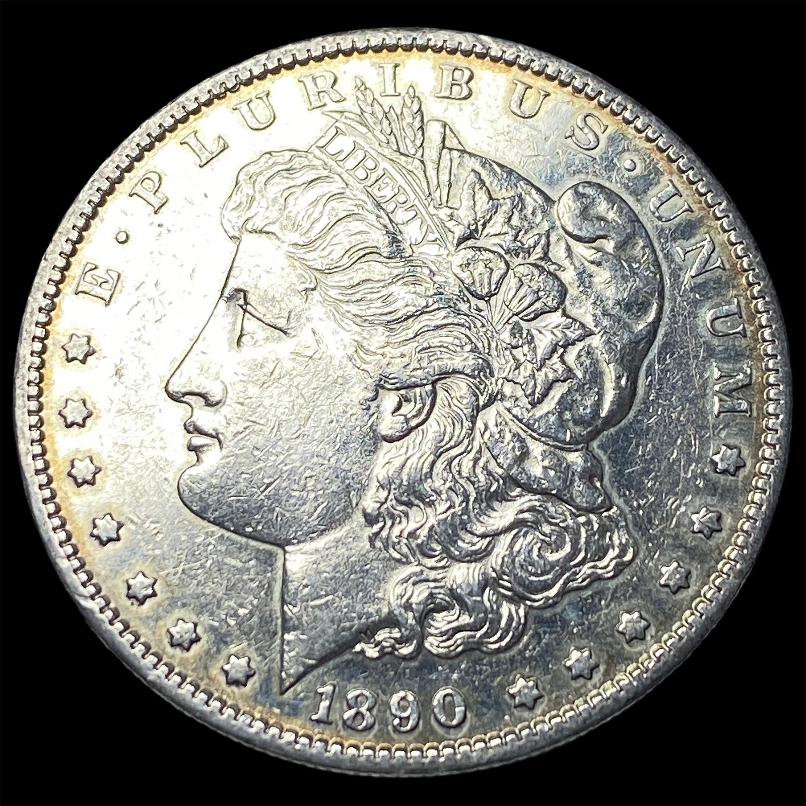 1890-S Silver Morgan Dollar CHOICE AU: 1890-S Silver Morgan Dollar CHOICE AU