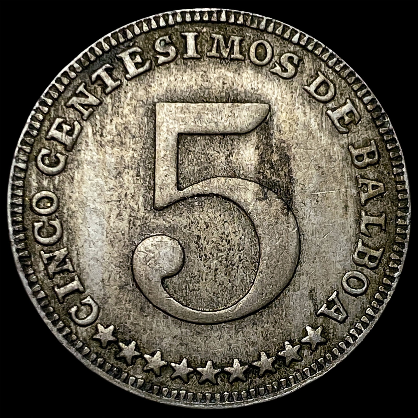 1961 Panama Copper Nickel 5 Centesimos (1 of 2)