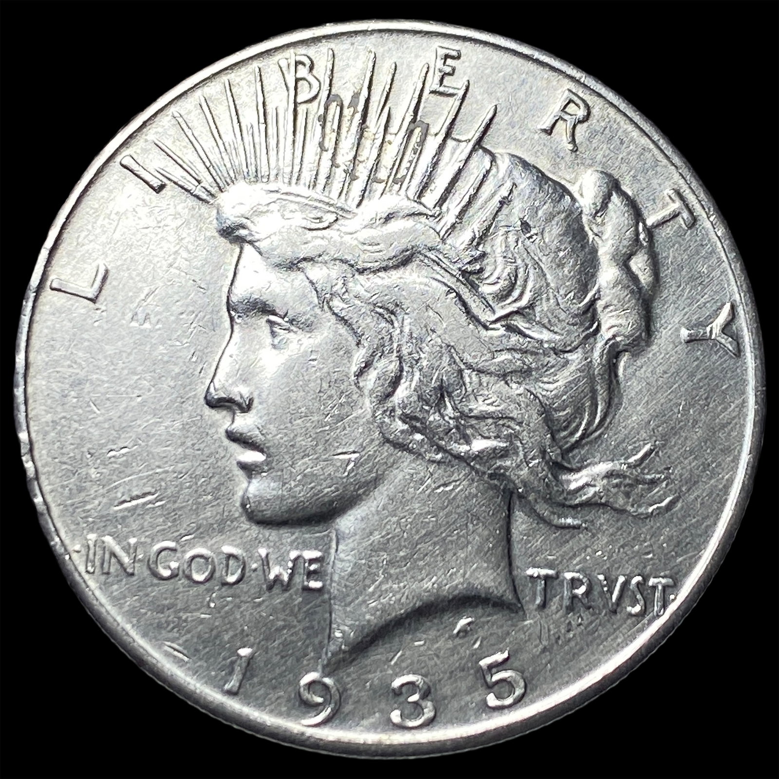 1935 Peace Silver Dollar CHOICE AU (1 of 2)