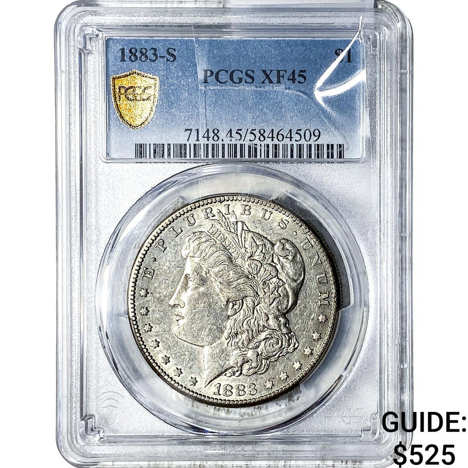 1883-S Morgan Silver Dollar PCGS XF45: 1883-S Morgan Silver Dollar PCGS XF45