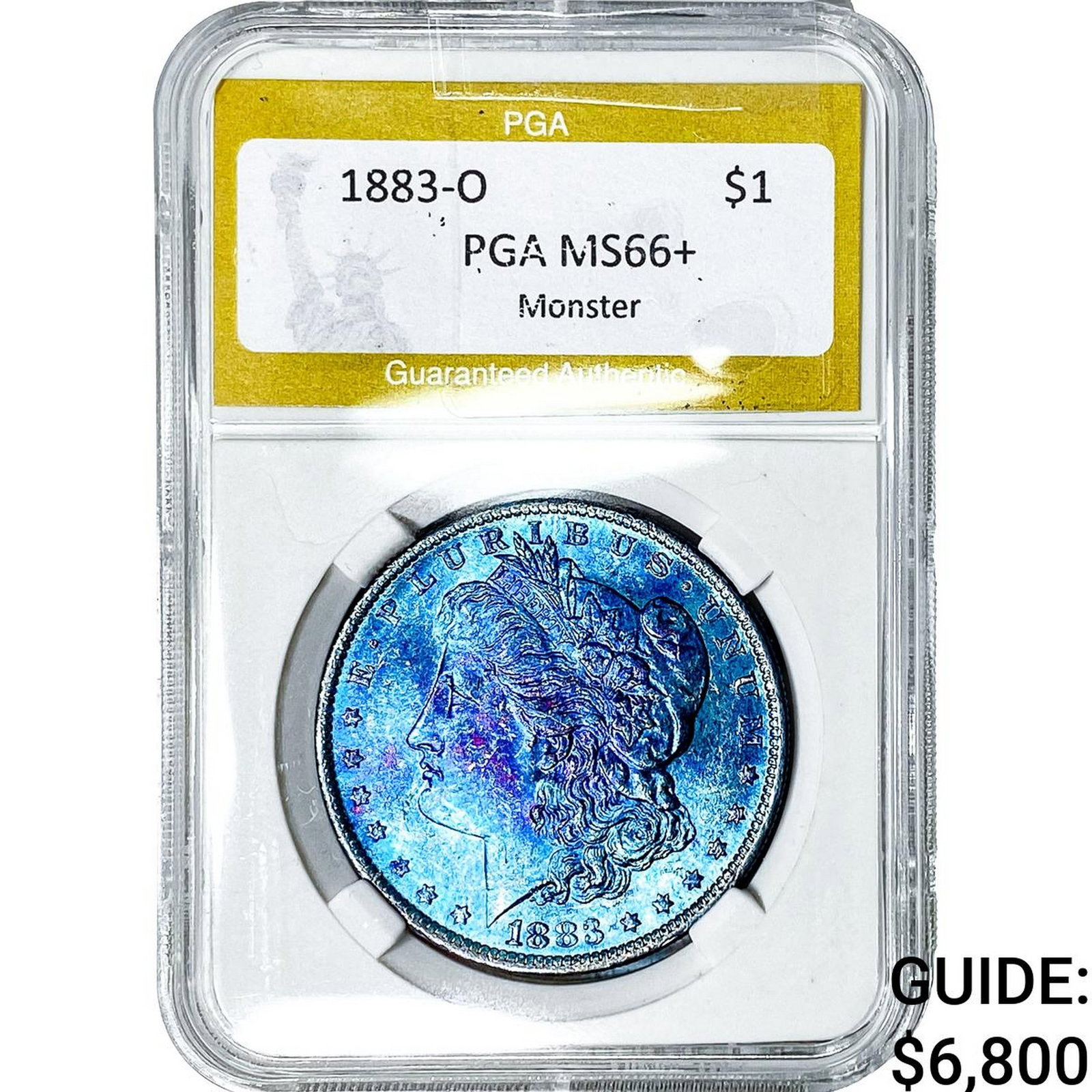 1883-O Morgan Silver Dollar PGA MS66+ Monster: 1883-O Morgan Silver Dollar PGA MS66+ Monster