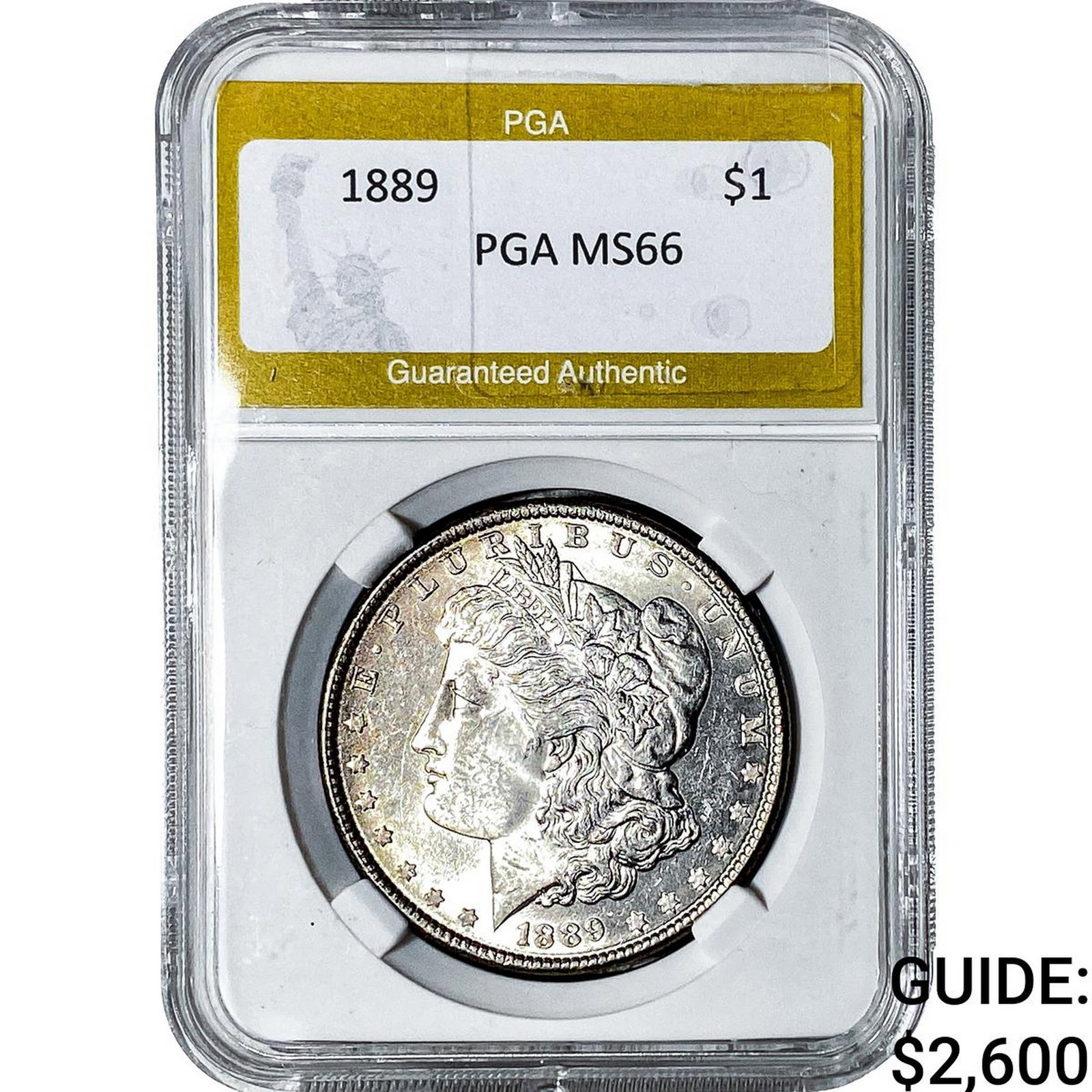 1889 Morgan Silver Dollar PGA MS66: 1889 Morgan Silver Dollar PGA MS66