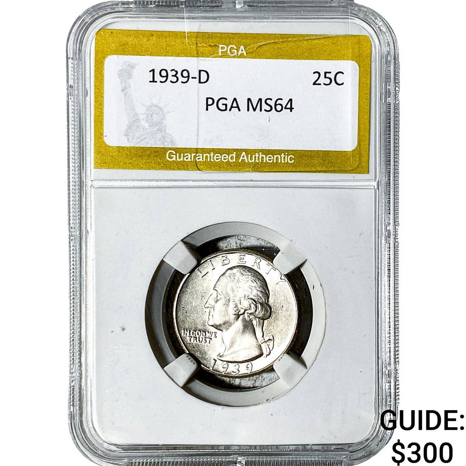 1939-D Washington Silver Quarter PGA MS64 (1 of 2)