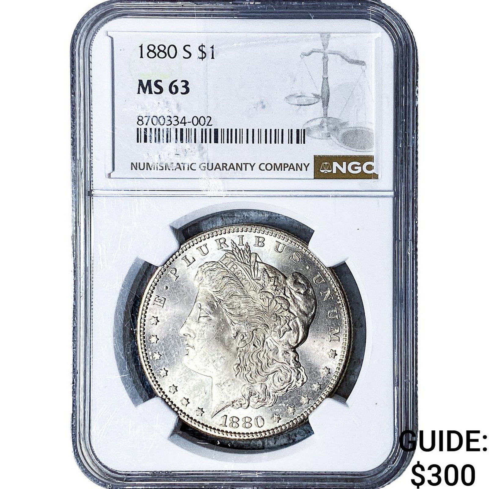 1880-S Morgan Silver Dollar NGC MS63 (1 of 2)