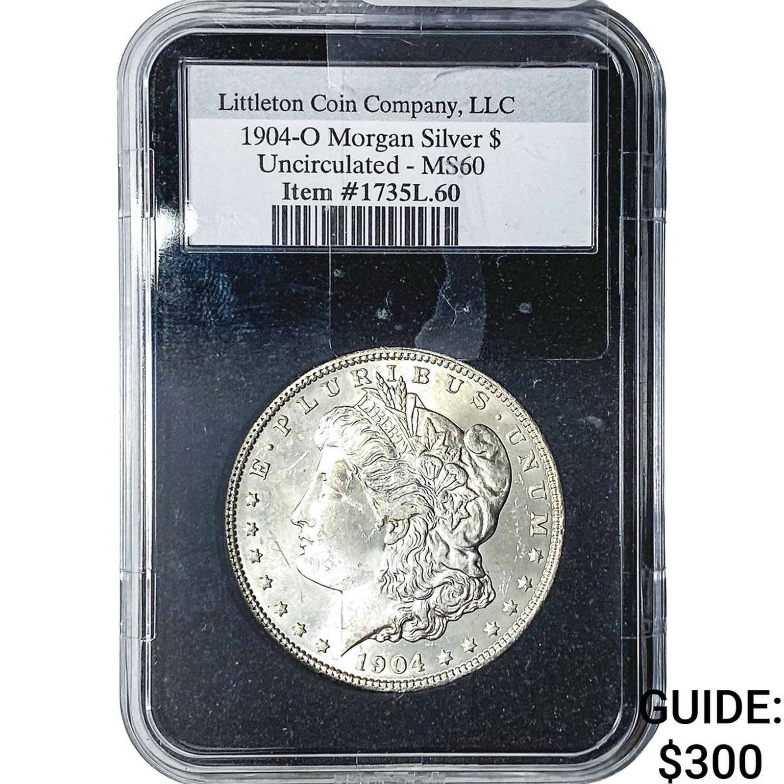 1904-O Morgan Silver Dollar MS60: 1904-O Morgan Silver Dollar MS60