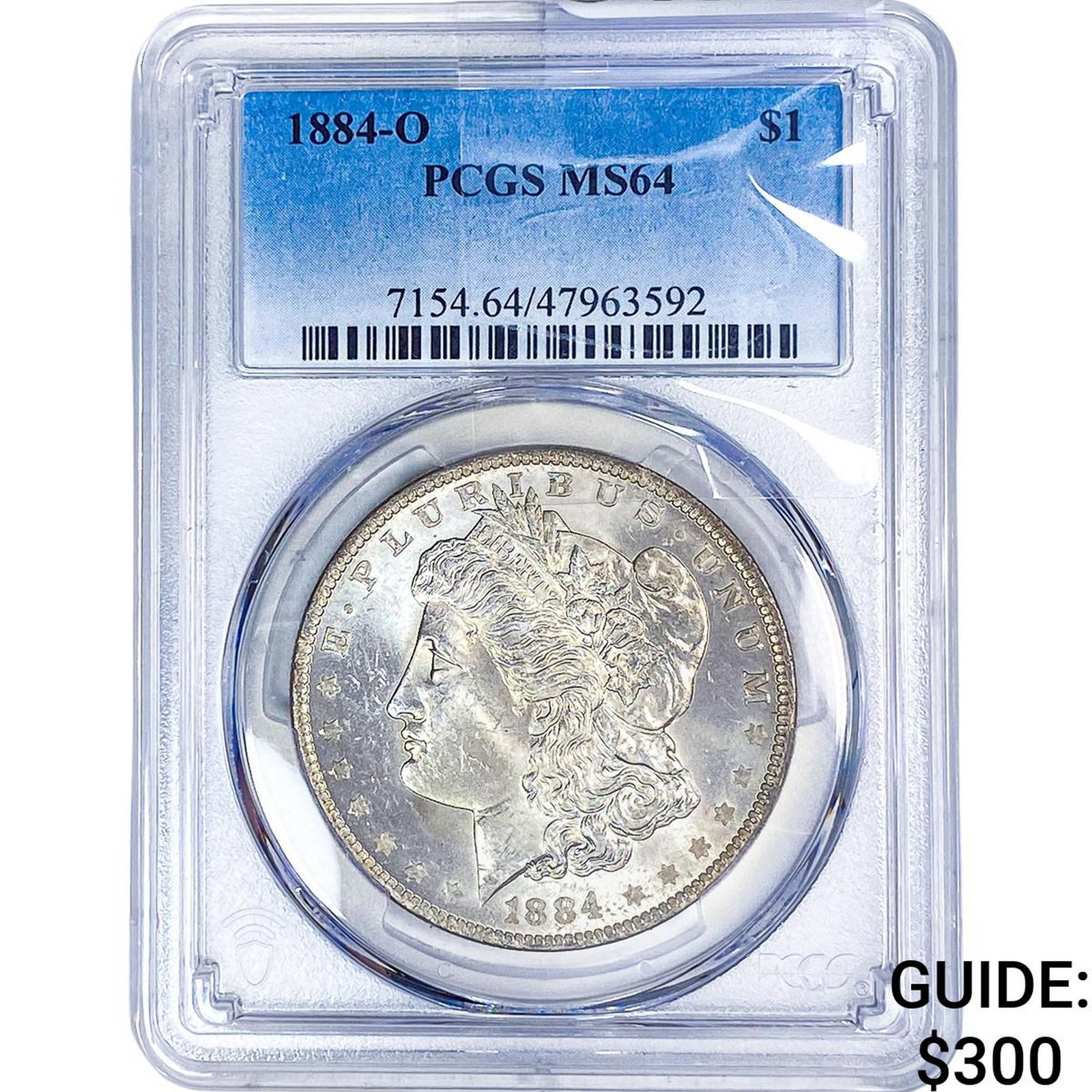 1884-O Morgan Silver Dollar PCGS MS64: 1884-O Morgan Silver Dollar PCGS MS64