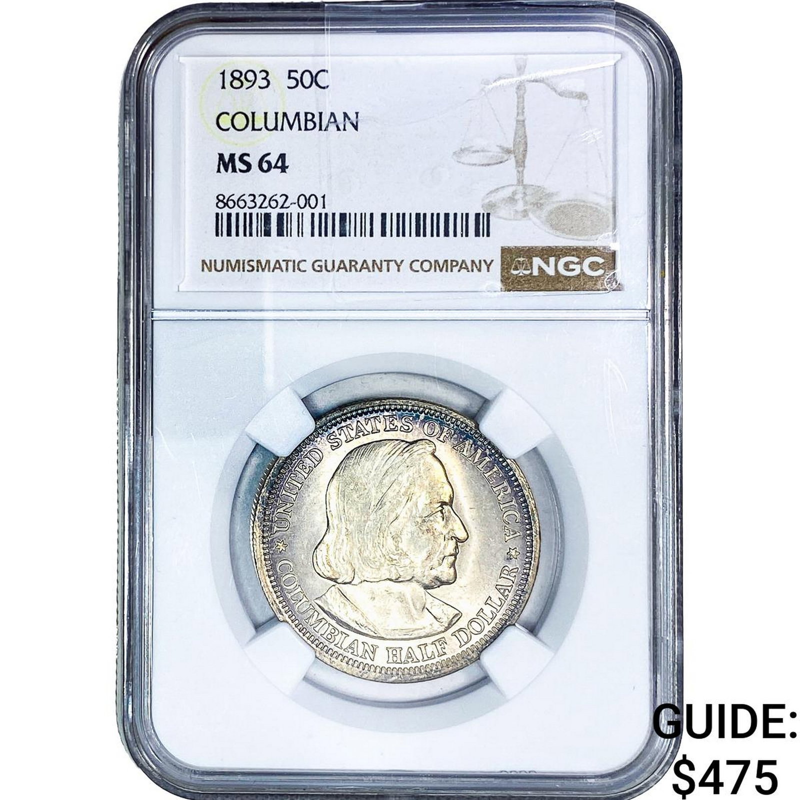 1893 Columbia Half Dollar NGC MS64 (1 of 2)