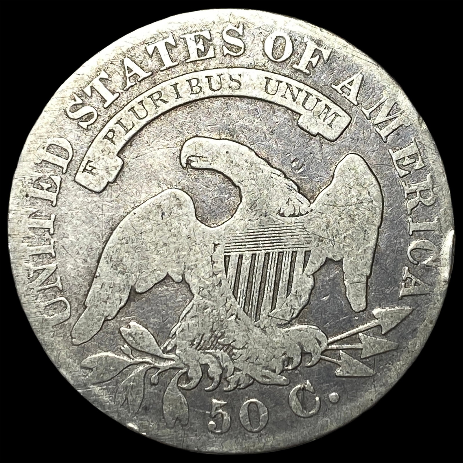 1830 Capped Bust Half Dollar NICELY CIRCULATED - 2