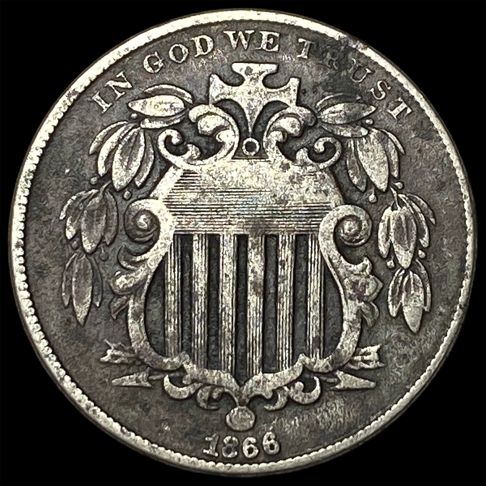 1868 Shield Nickel LIGHTLY CIRCULATED (1 of 2)