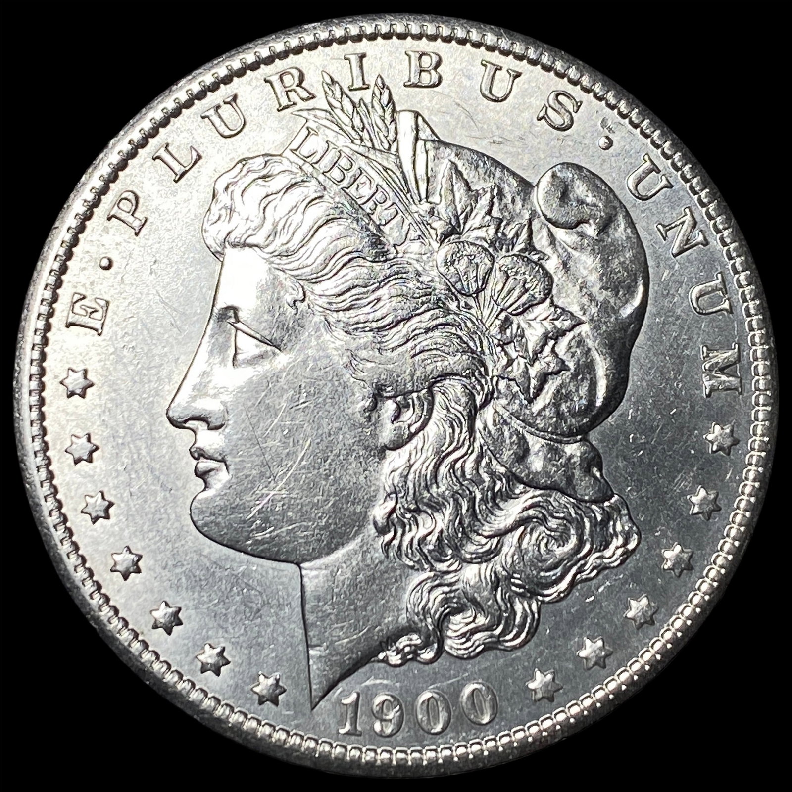 1900-S Silver Morgan Dollar CHOICE AU: 1900-S Silver Morgan Dollar CHOICE AU