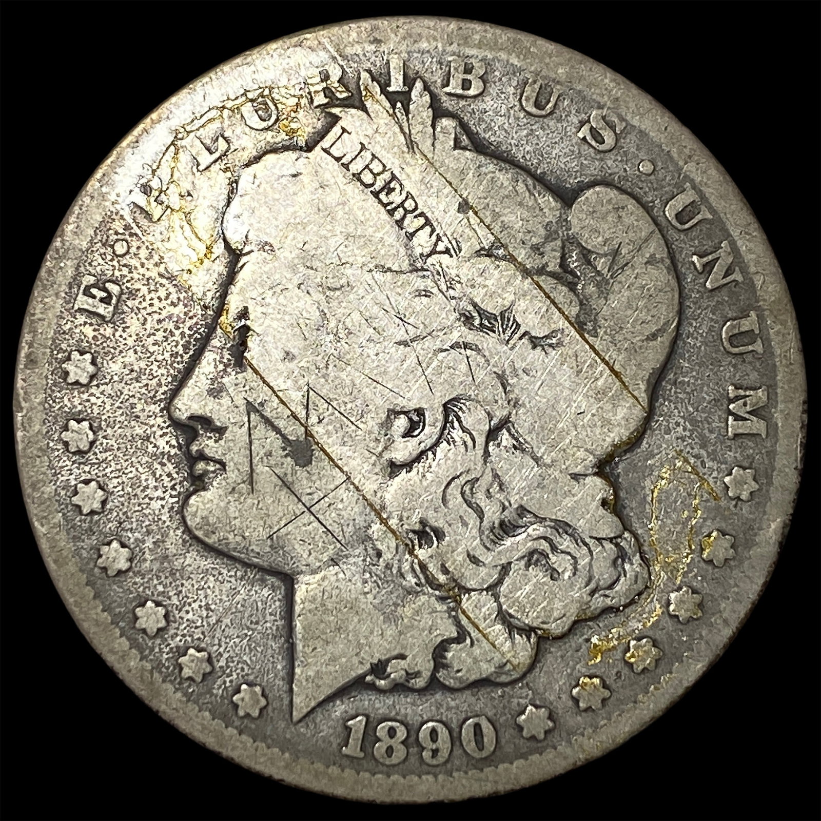 1890-CC Silver Morgan Dollar NICELY CIRCULATED: 1890-CC Silver Morgan Dollar NICELY CIRCULATED