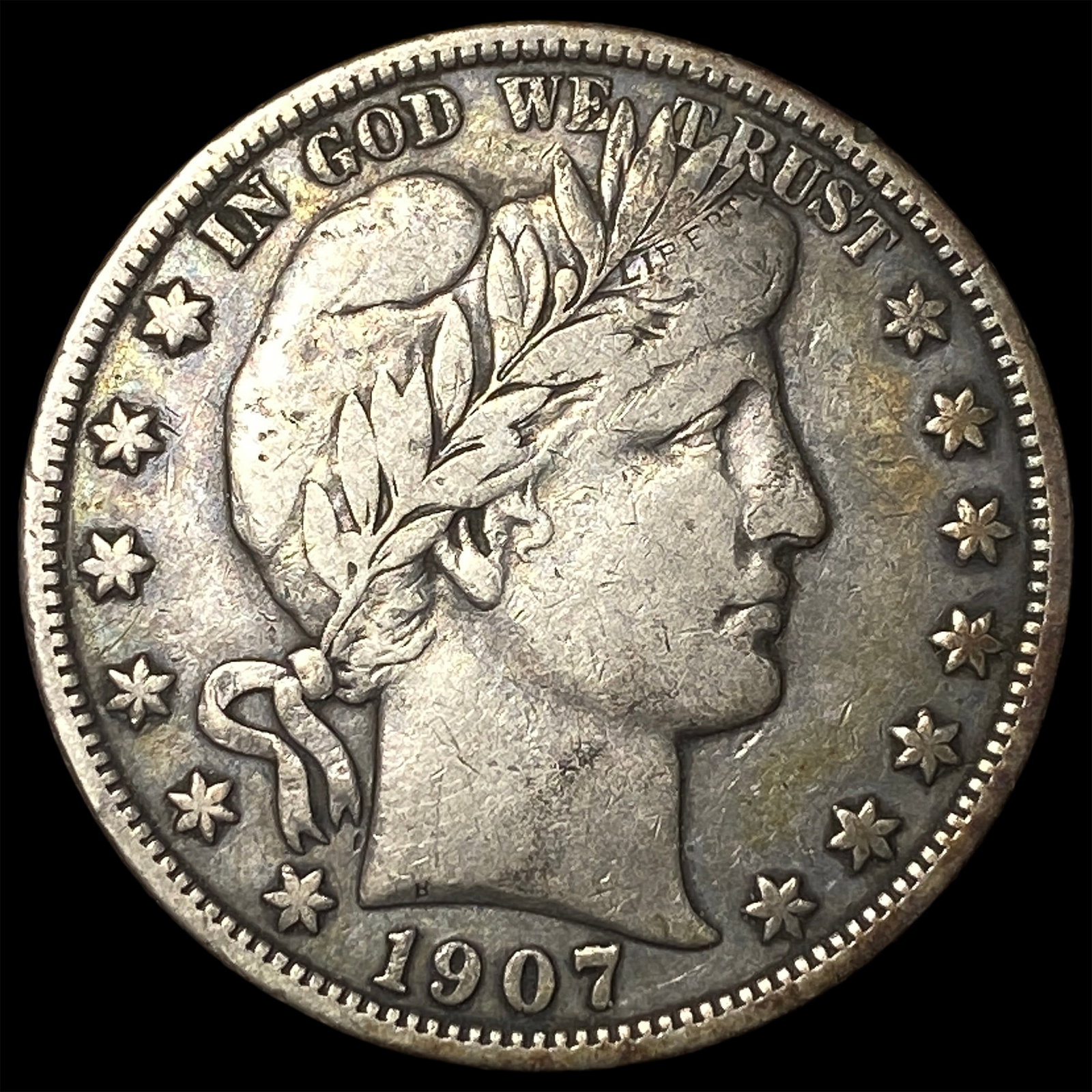 1907-D Silver Barber Half Dollar LIGHTLY CIRCULATED: 1907-D Silver Barber Half Dollar LIGHTLY CIRCULATED
