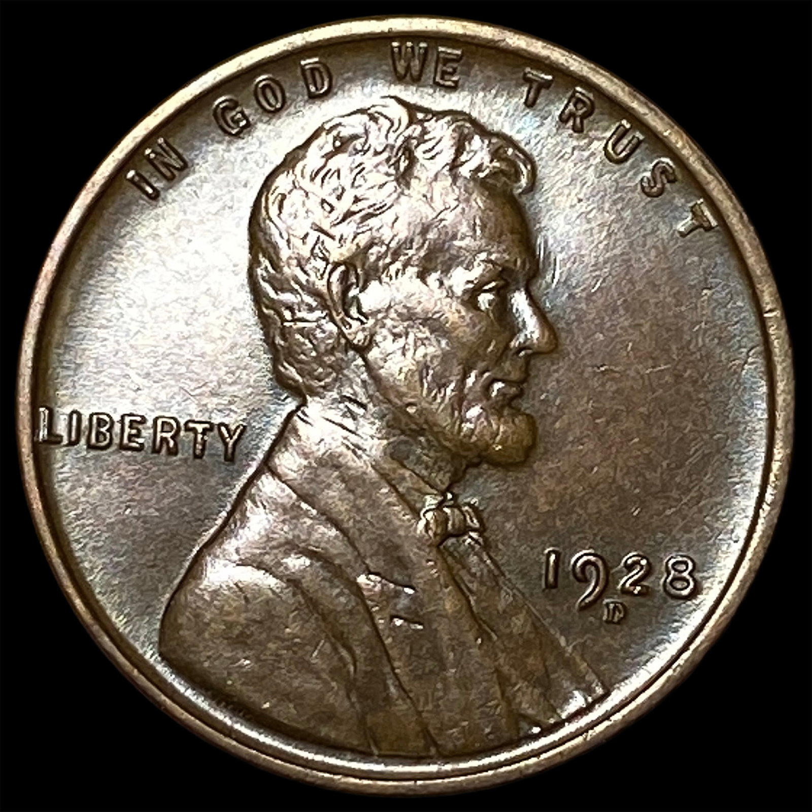 1928-D Lincoln Wheat Cent CHOICE AU (1 of 2)