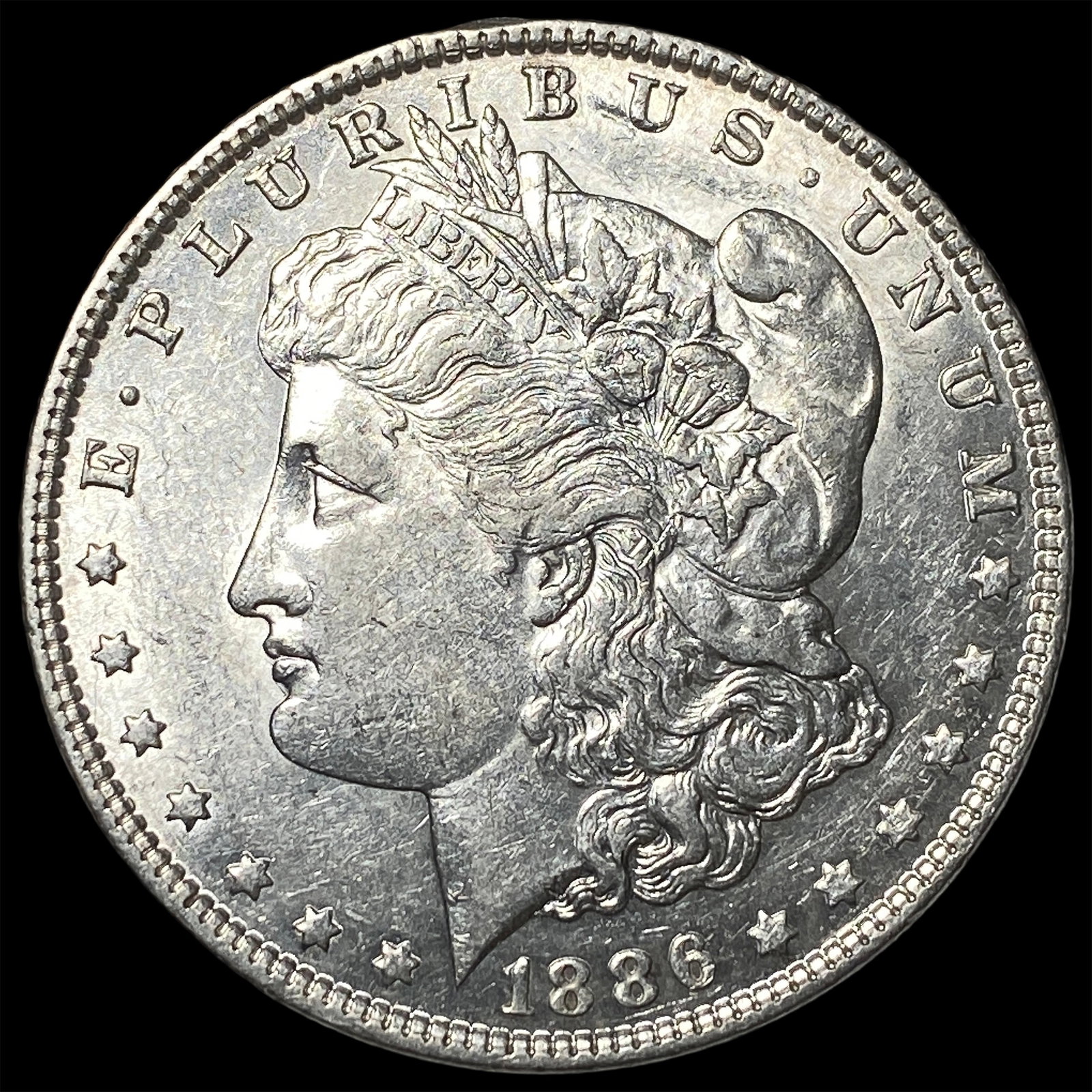 1886 Morgan Silver Dollar CHOICE AU: 1886 Morgan Silver Dollar CHOICE AU