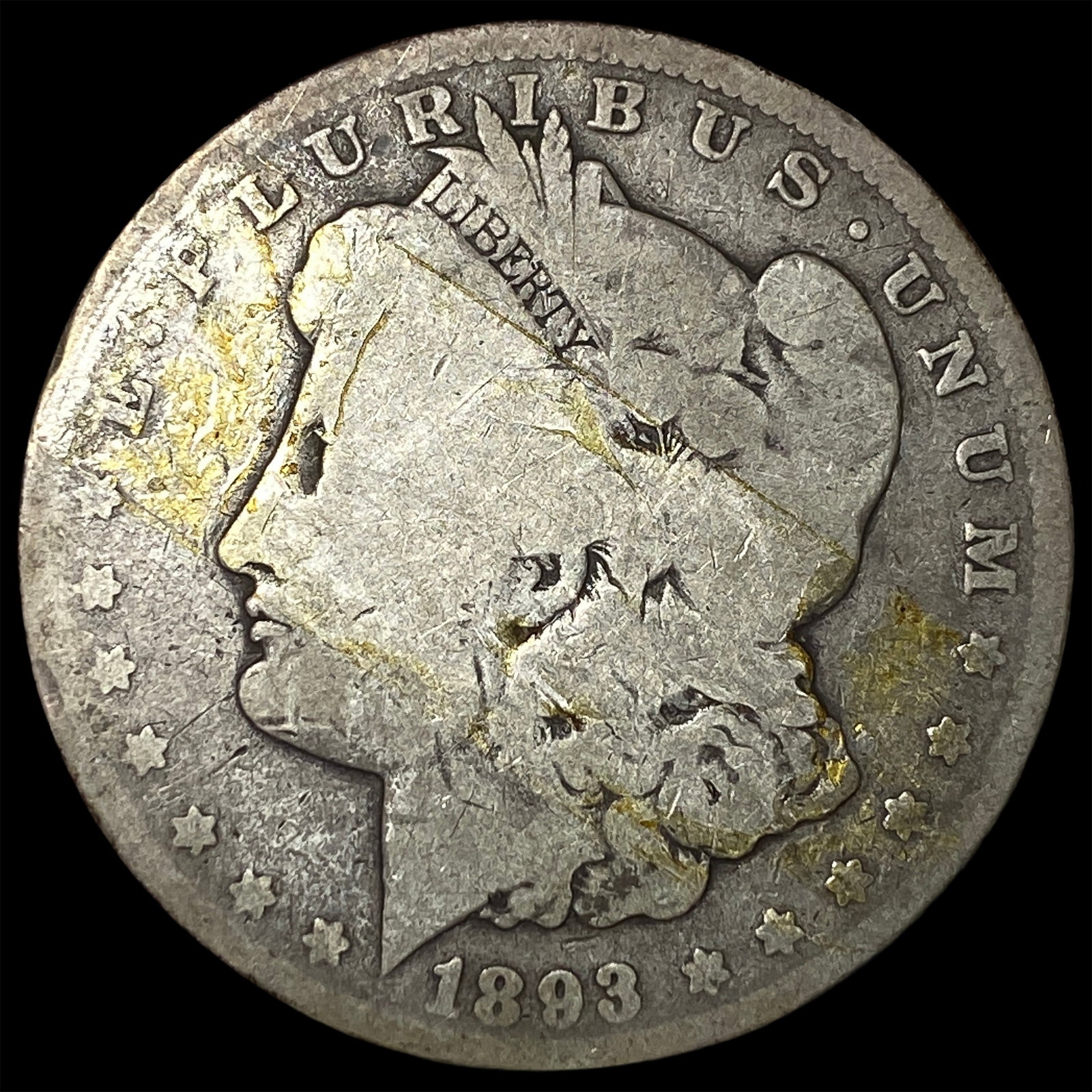 1893-CC Silver Morgan Dollar NICELY CIRCULATED: 1893-CC Silver Morgan Dollar NICELY CIRCULATED