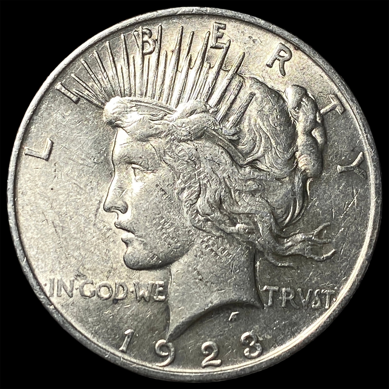 1923 Silver Peace Dollar CLOSELY UNCIRCULATED (1 of 2)