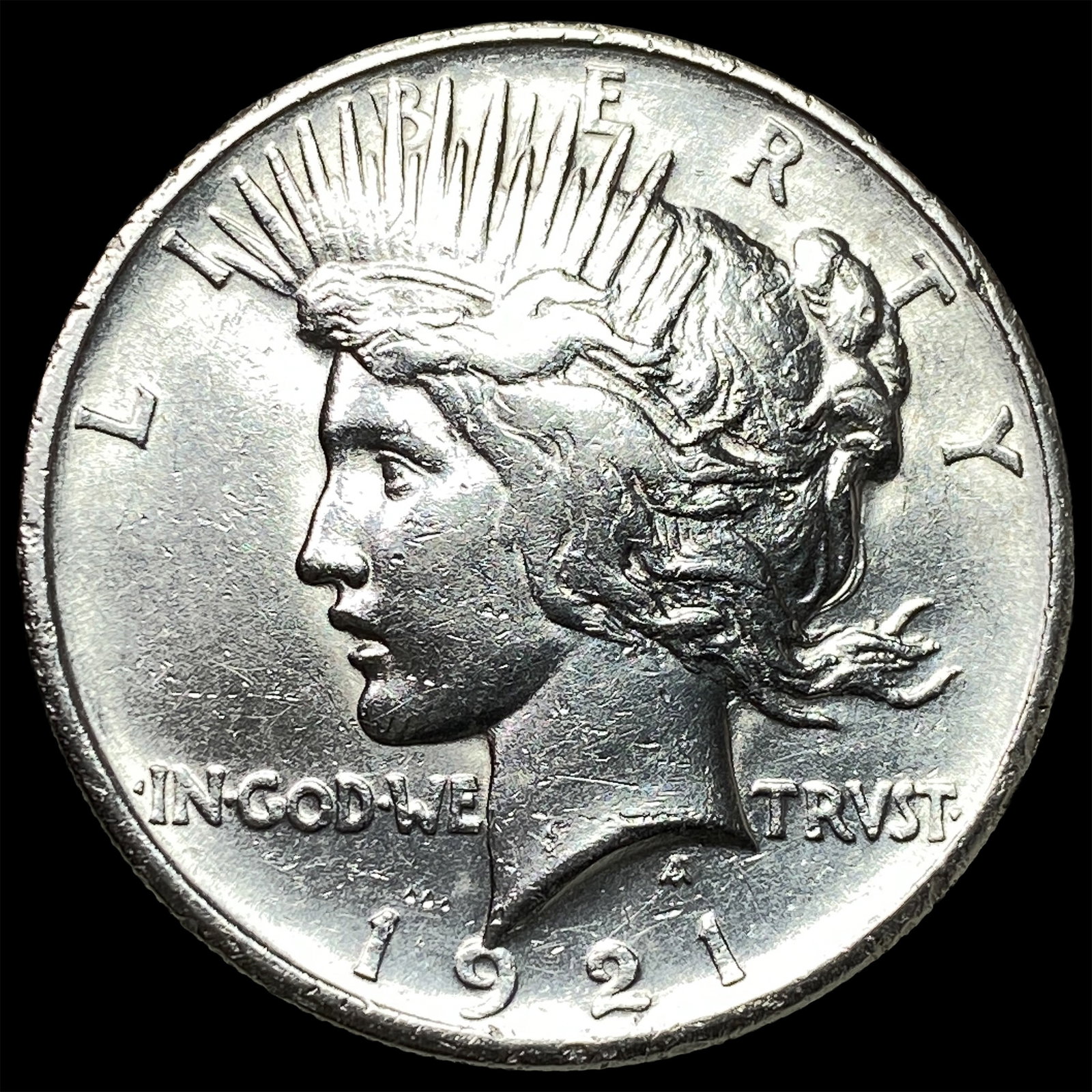 1921 Silver Peace Dollar CLOSELY UNCIRCULATED: 1921 Silver Peace Dollar CLOSELY UNCIRCULATED