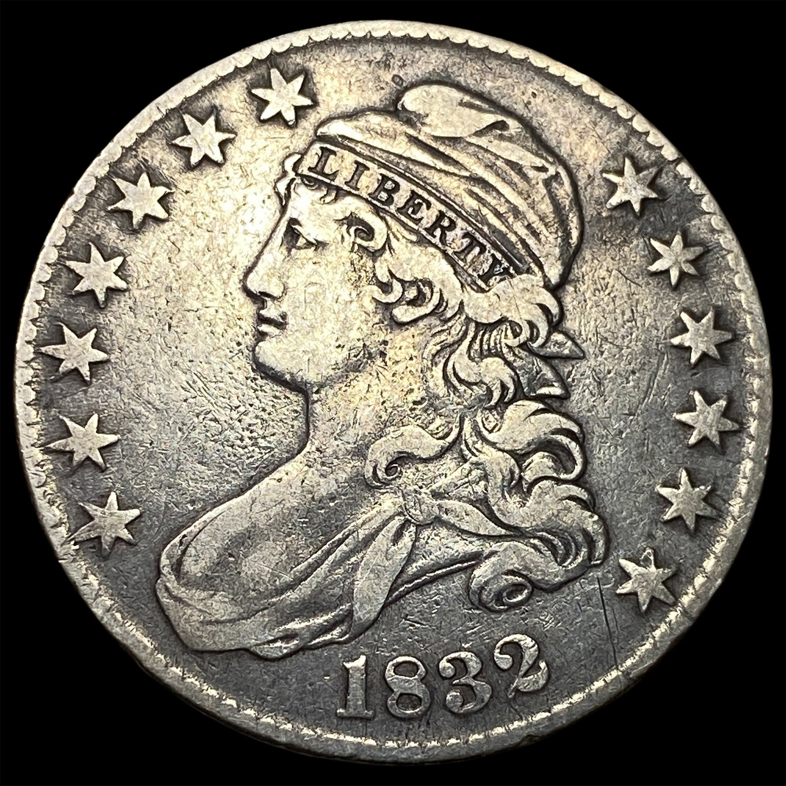 1832 Capped Bust Half Dollar NEARLY UNCIRCULATED (1 of 2)