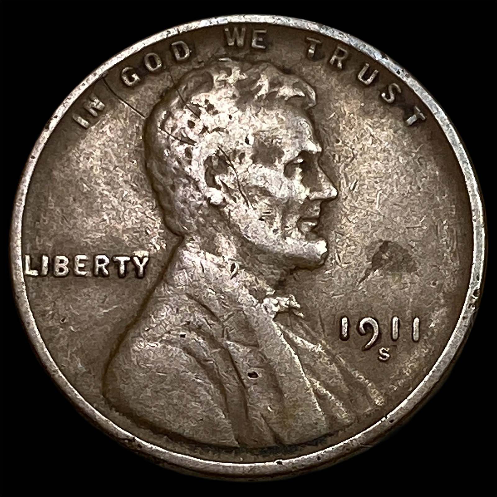 1911-S Lincoln Wheat Cent CLOSELY UNCIRCULATED (1 of 2)