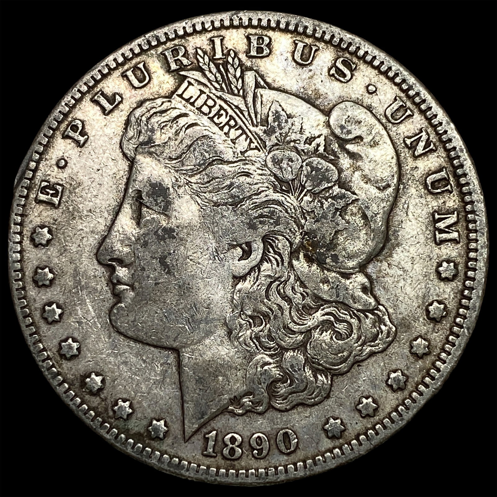 1890-CC Silver Morgan Dollar NEARLY UNCIRCULATED: 1890-CC Silver Morgan Dollar NEARLY UNCIRCULATED