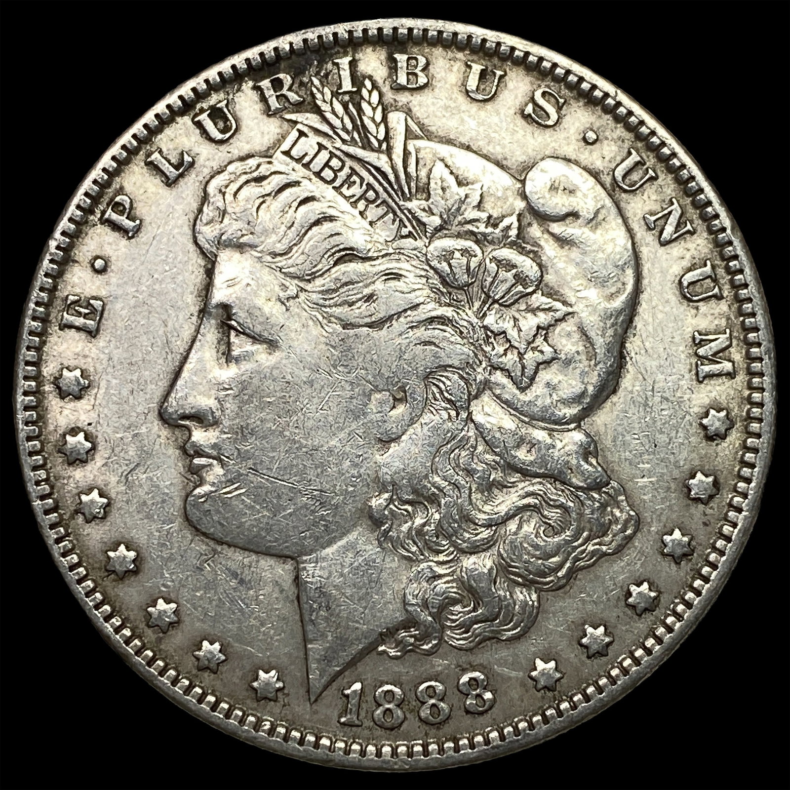 1888 Morgan Silver Dollar NEARLY UNCIRCULATED: 1888 Morgan Silver Dollar NEARLY UNCIRCULATED