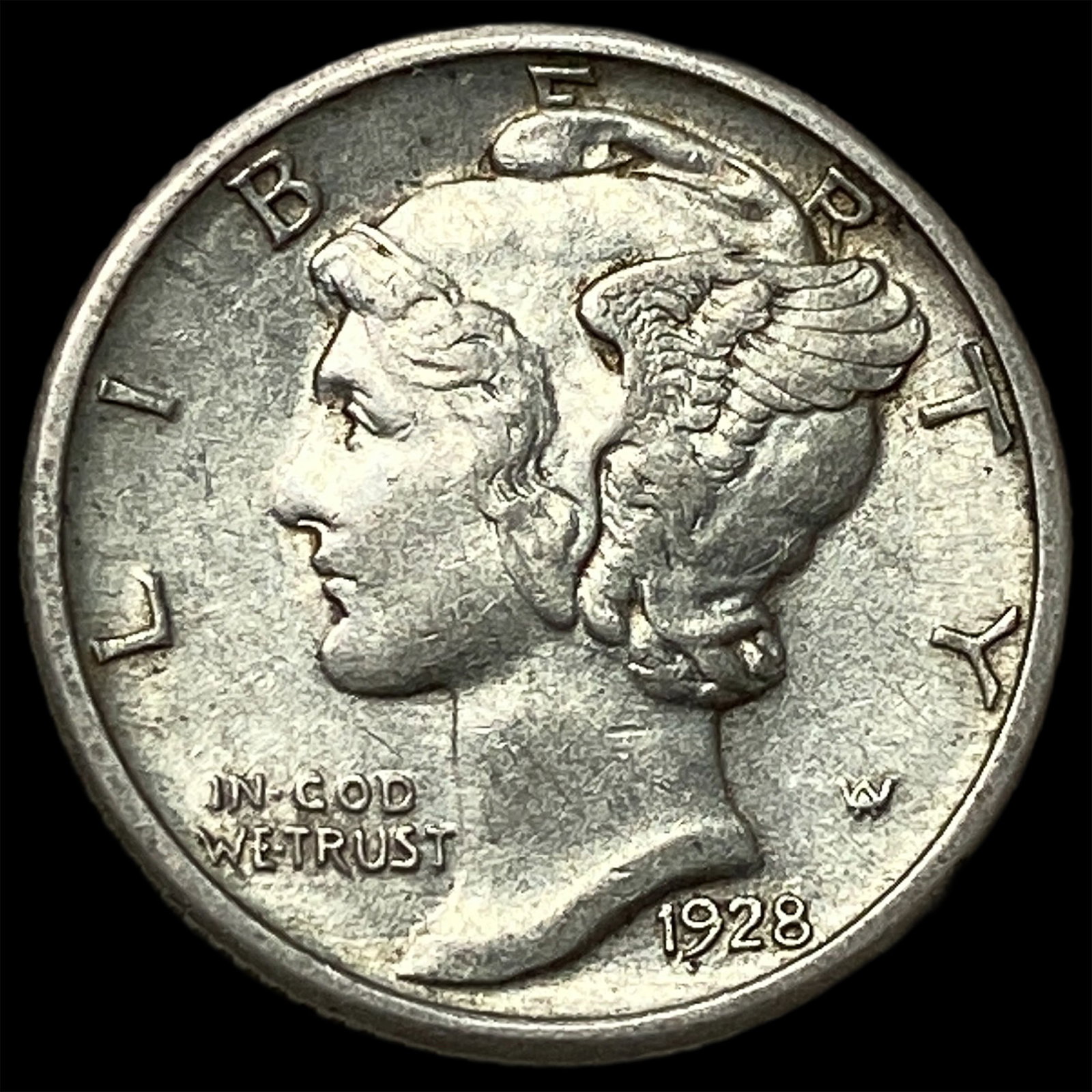 1928 Silver Mercury Dime UNCIRCULATED: 1928 Silver Mercury Dime UNCIRCULATED