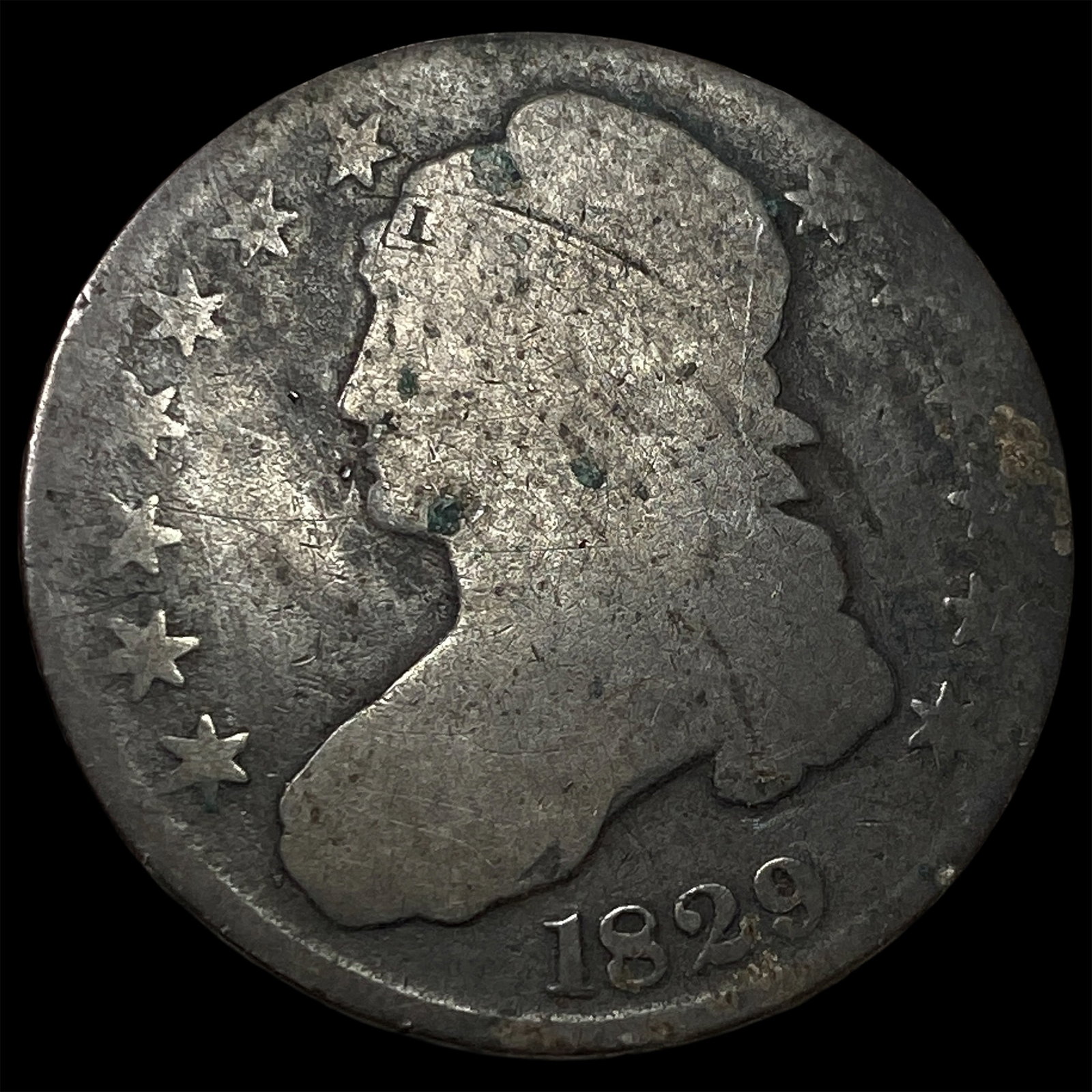 1829 Capped Bust Half Dollar NICELY CIRCULATED (1 of 2)