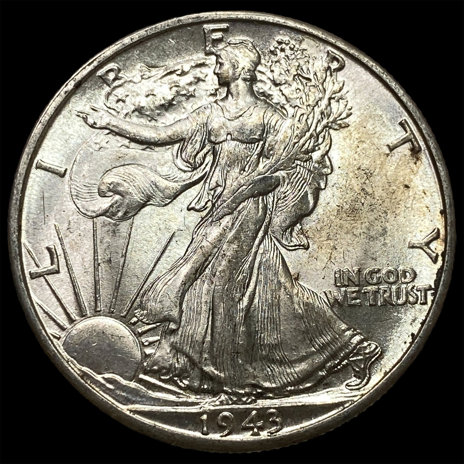 1943-D Silver Walking Liberty Half Dollar UNCIRCULATED: 1943-D Silver Walking Liberty Half Dollar UNCIRCULATED