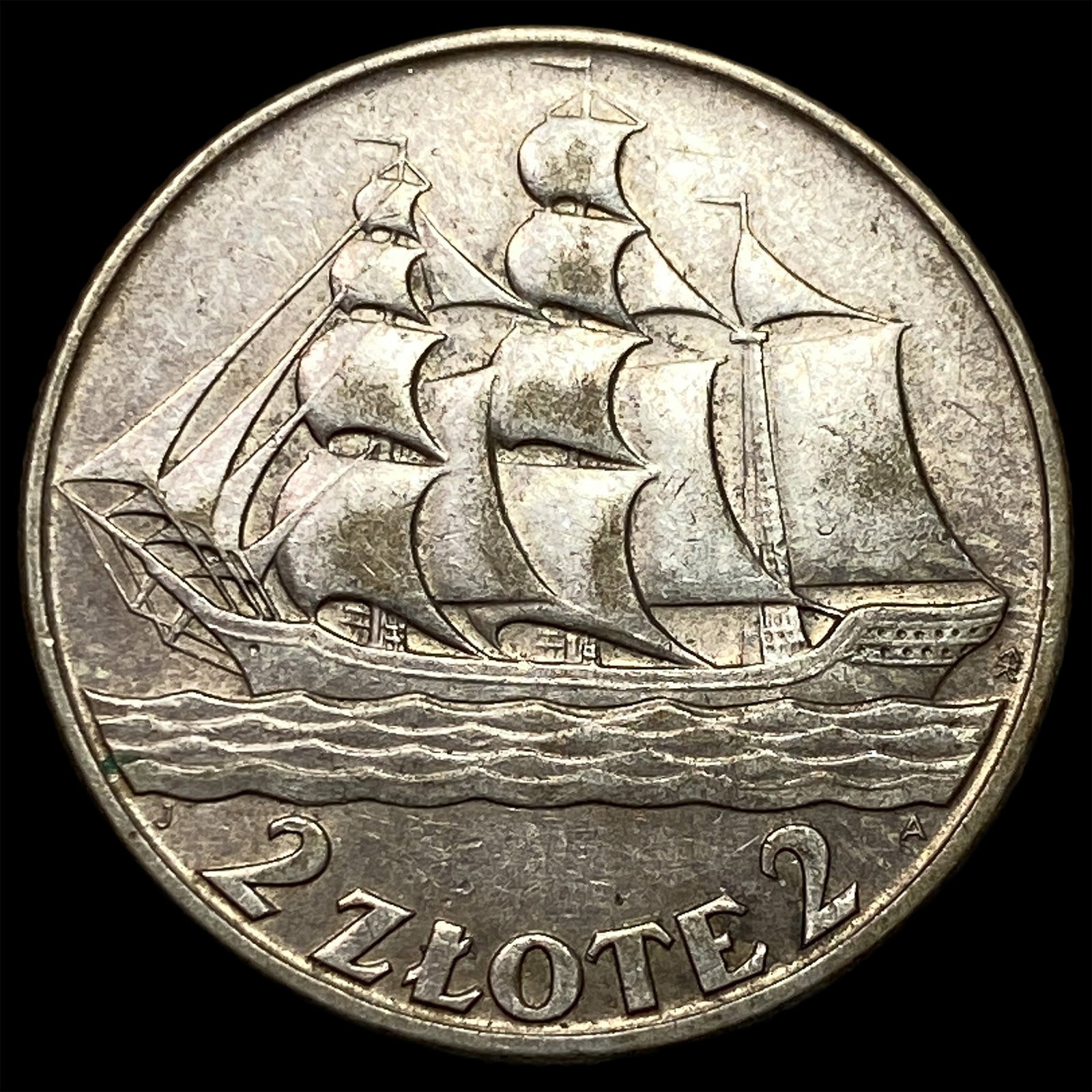 1936 Poland Silver 2 ZÅ‚ote HIGH GRADE (1 of 2)