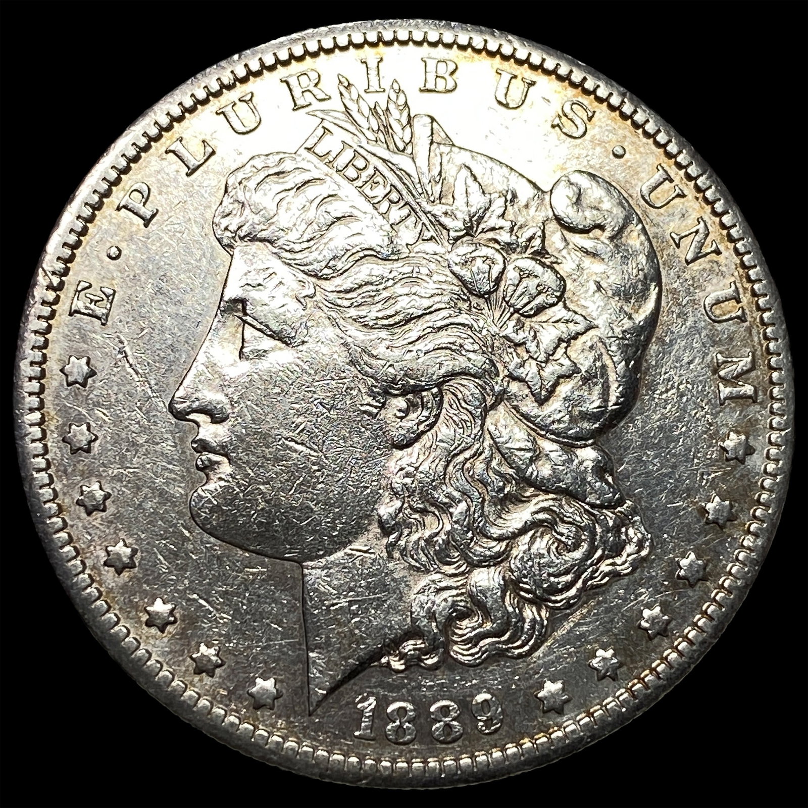 1889-S Silver Morgan Dollar NEARLY UNCIRCULATED: 1889-S Silver Morgan Dollar NEARLY UNCIRCULATED
