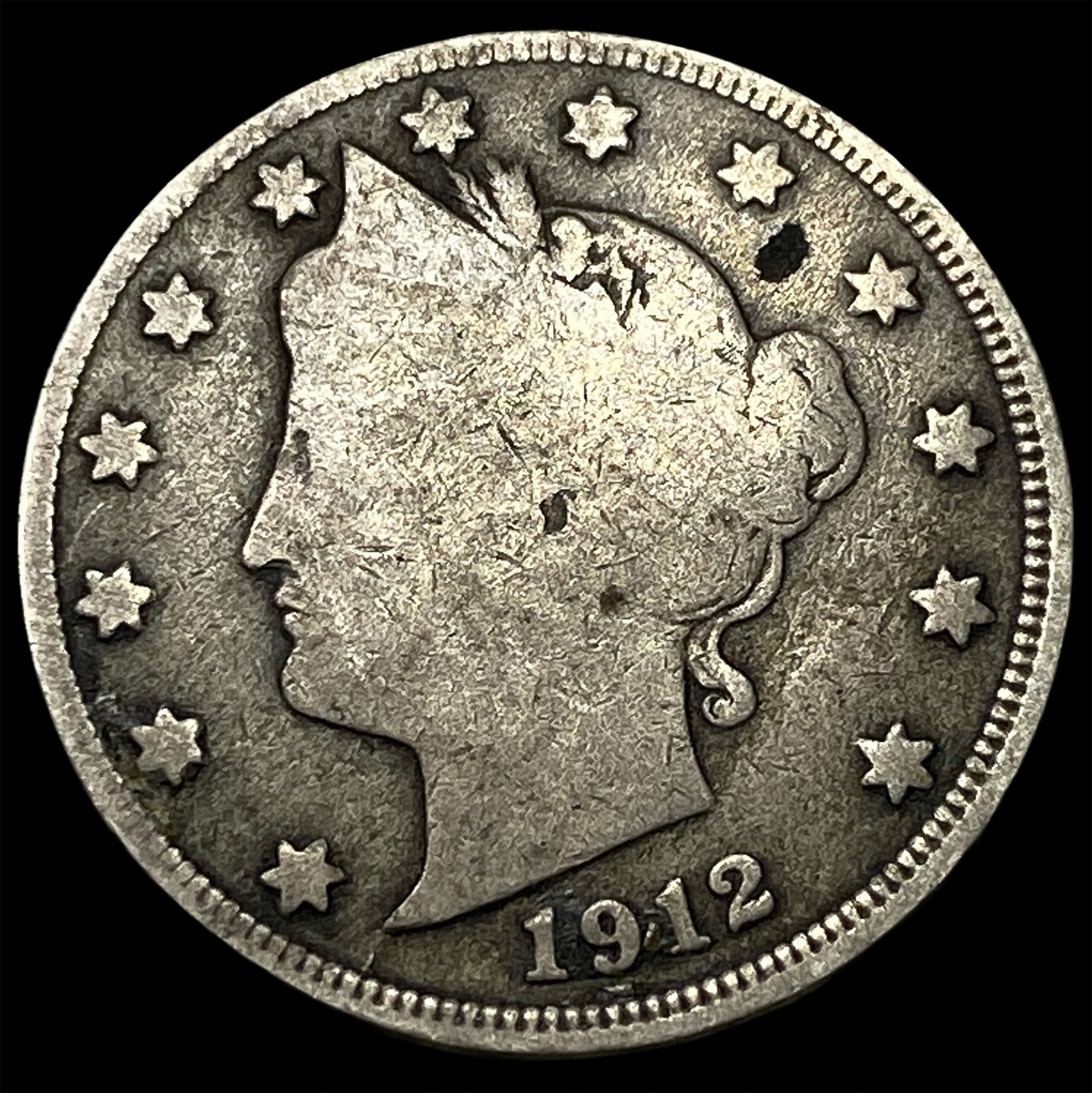 1912 Liberty Head Nickel LIGHTLY CIRCULATED: 1912 Liberty Head Nickel LIGHTLY CIRCULATED