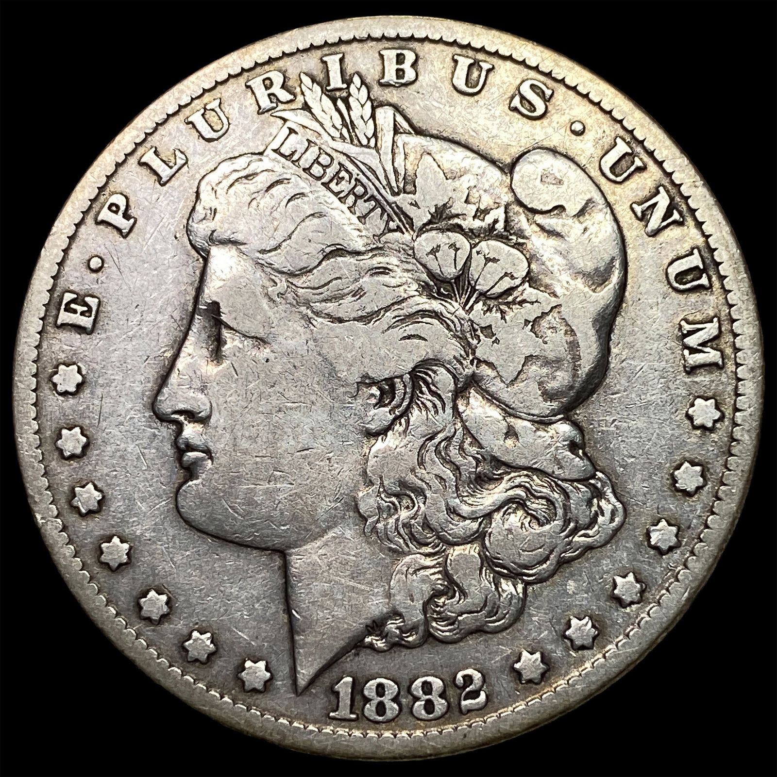 1882-CC Silver Morgan Dollar LIGHTLY CIRCULATED: 1882-CC Silver Morgan Dollar LIGHTLY CIRCULATED
