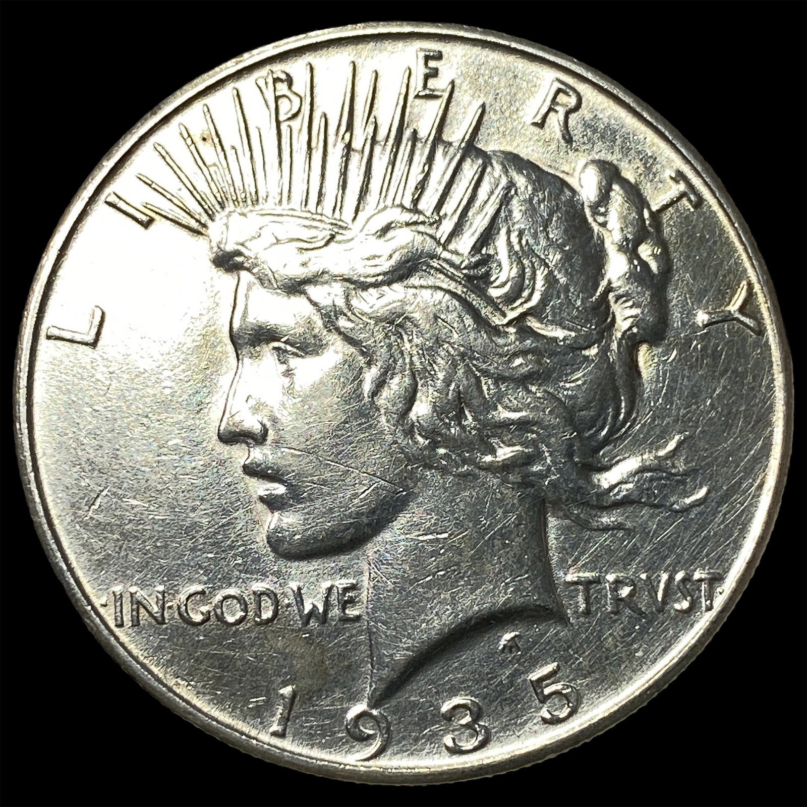 1935 Silver Peace Dollar CLOSELY UNCIRCULATED: 1935 Silver Peace Dollar CLOSELY UNCIRCULATED