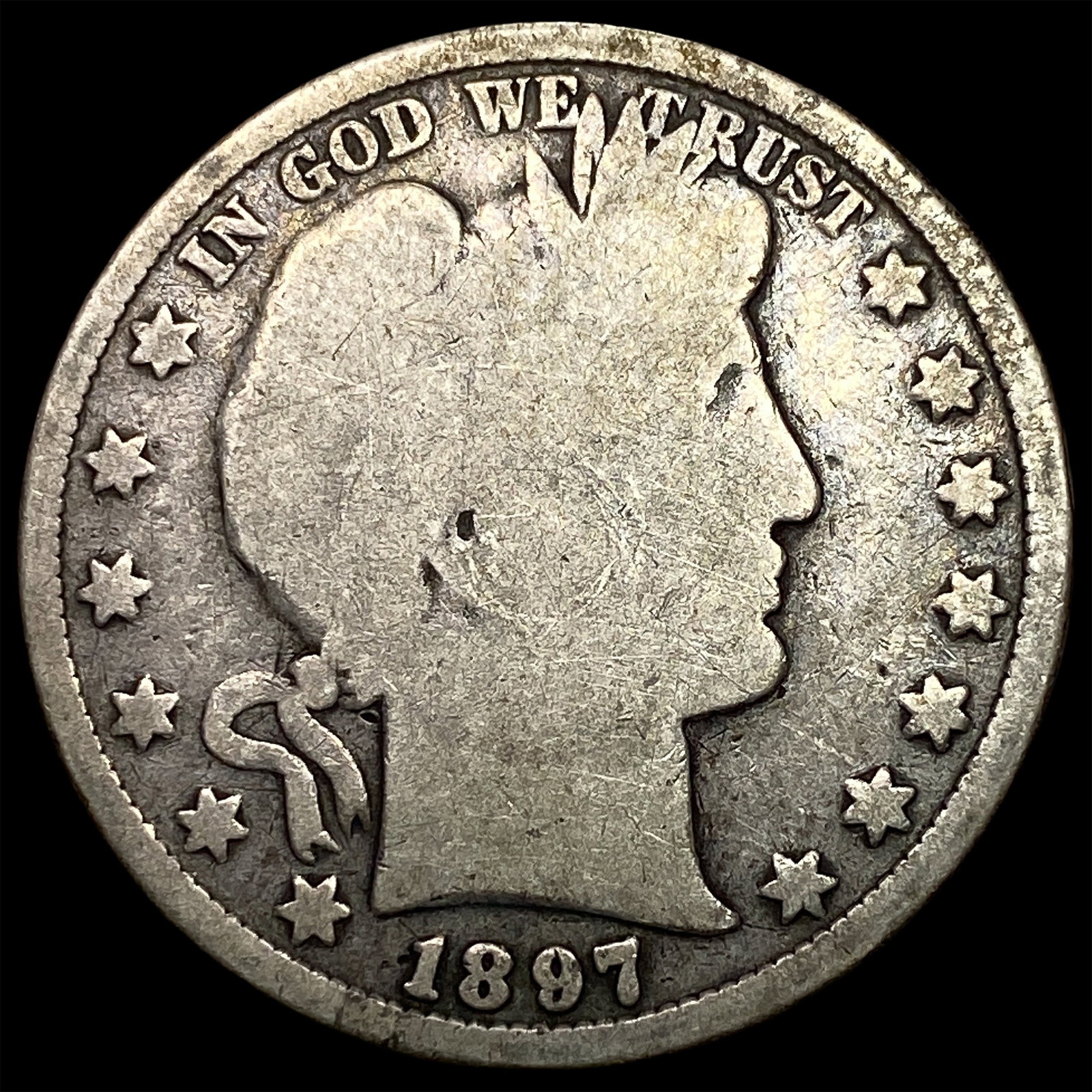 1897 Barber Half Dollar NICELY CIRCULATED (1 of 2)