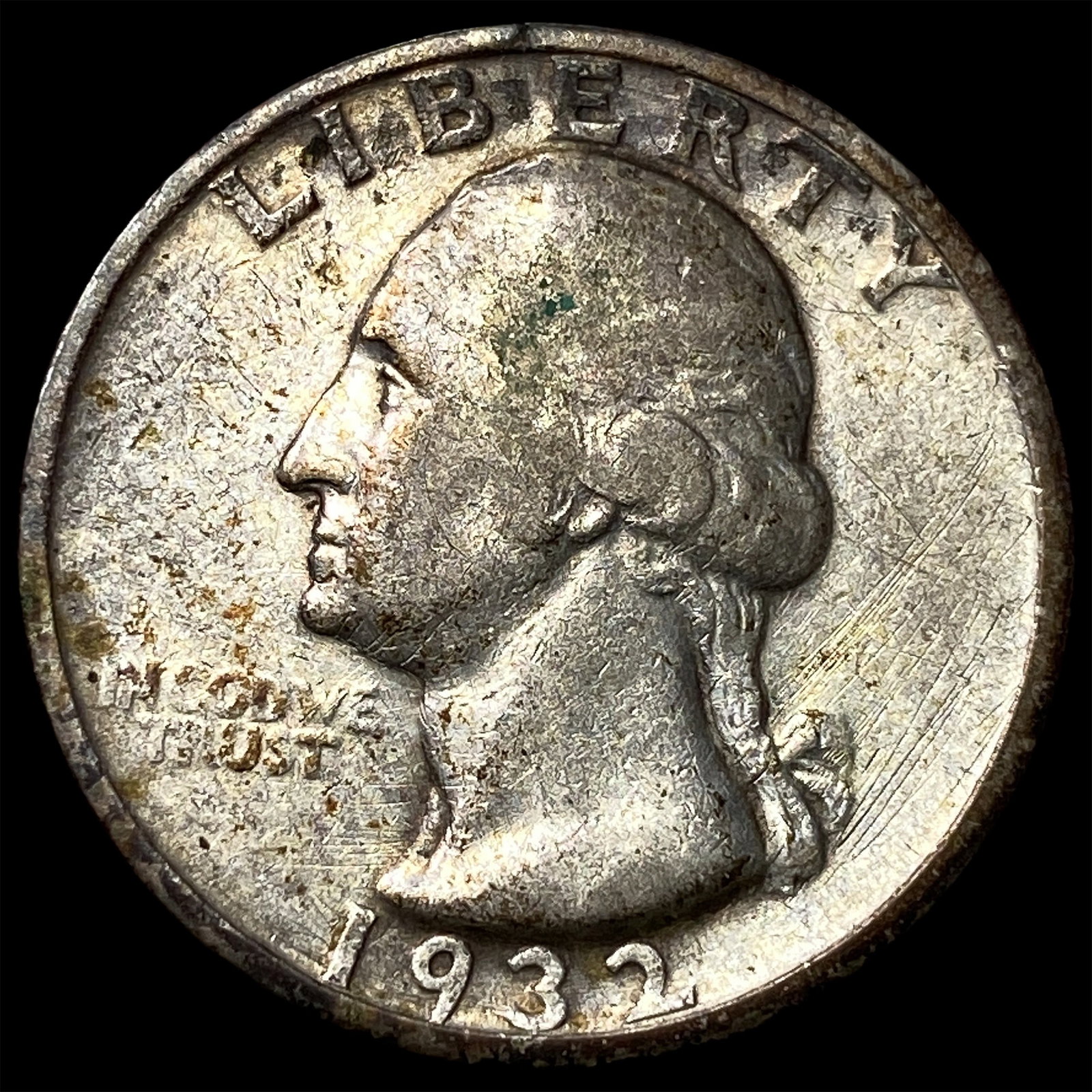 1932-S Silver Washington Quarter ABOUT UNCIRCULATED: 1932-S Silver Washington Quarter ABOUT UNCIRCULATED