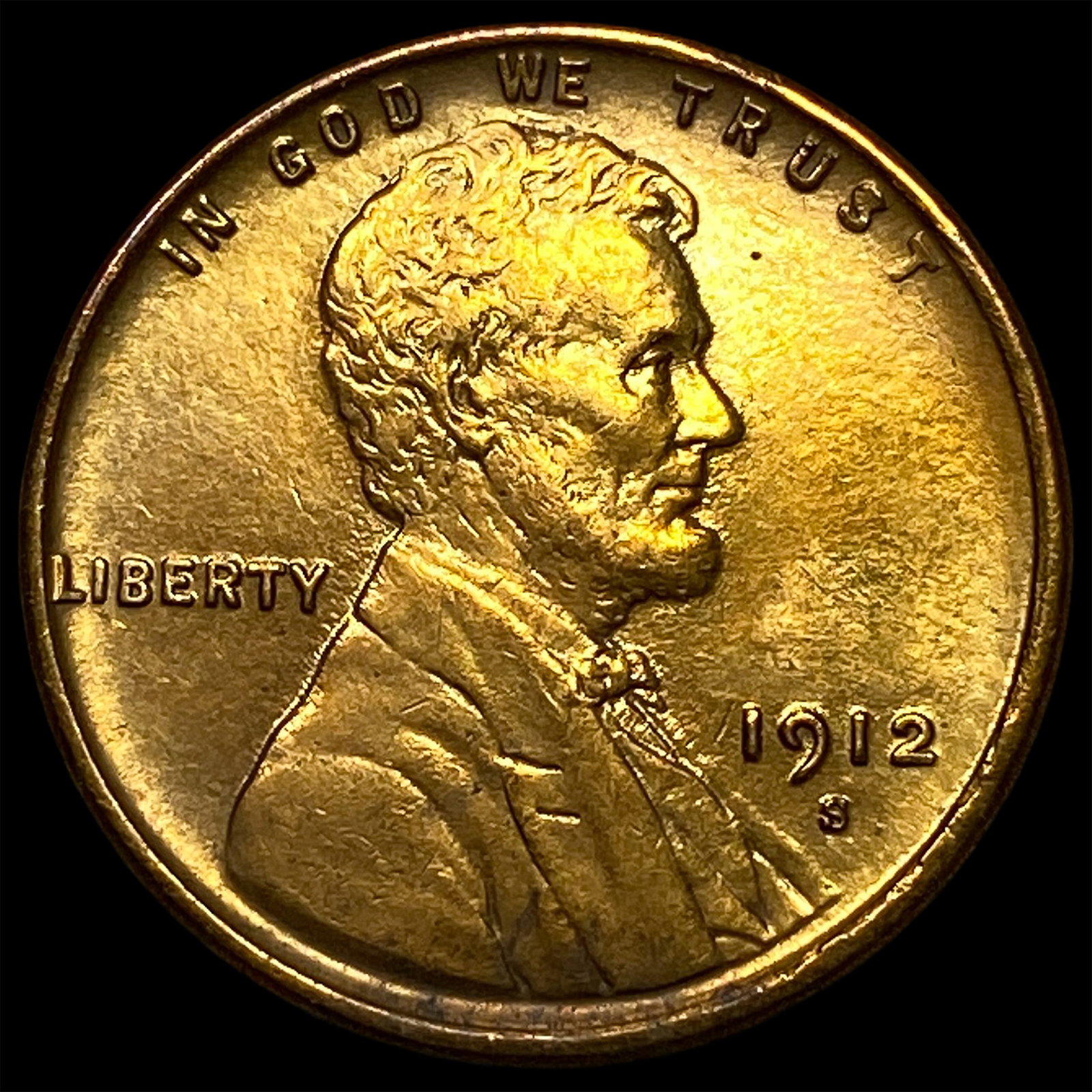 1912-S Bronze Lincoln Wheat Cent UNCIRCULATED (1 of 2)
