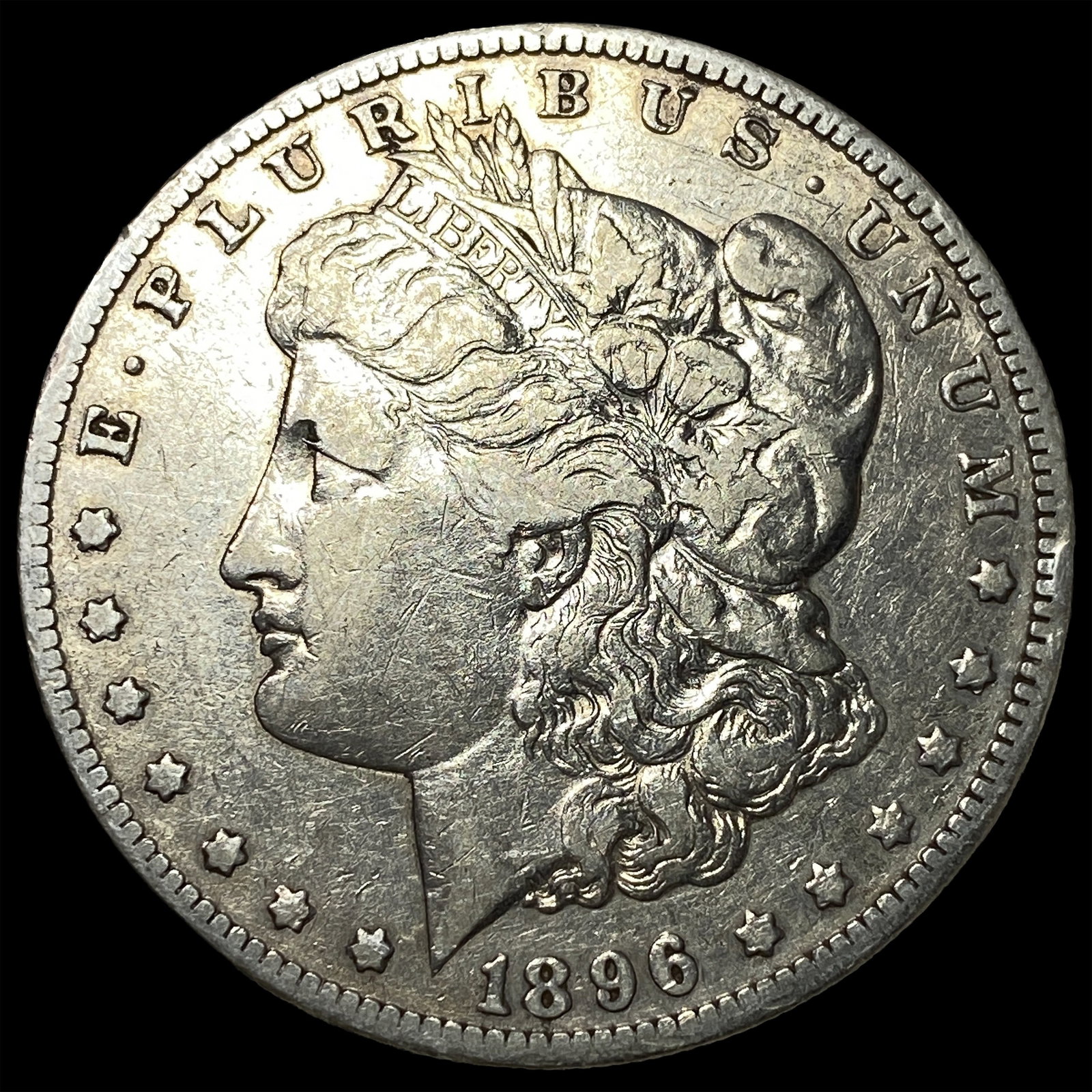 1896-O Silver Morgan Dollar ABOUT UNCIRCULATED: 1896-O Silver Morgan Dollar ABOUT UNCIRCULATED