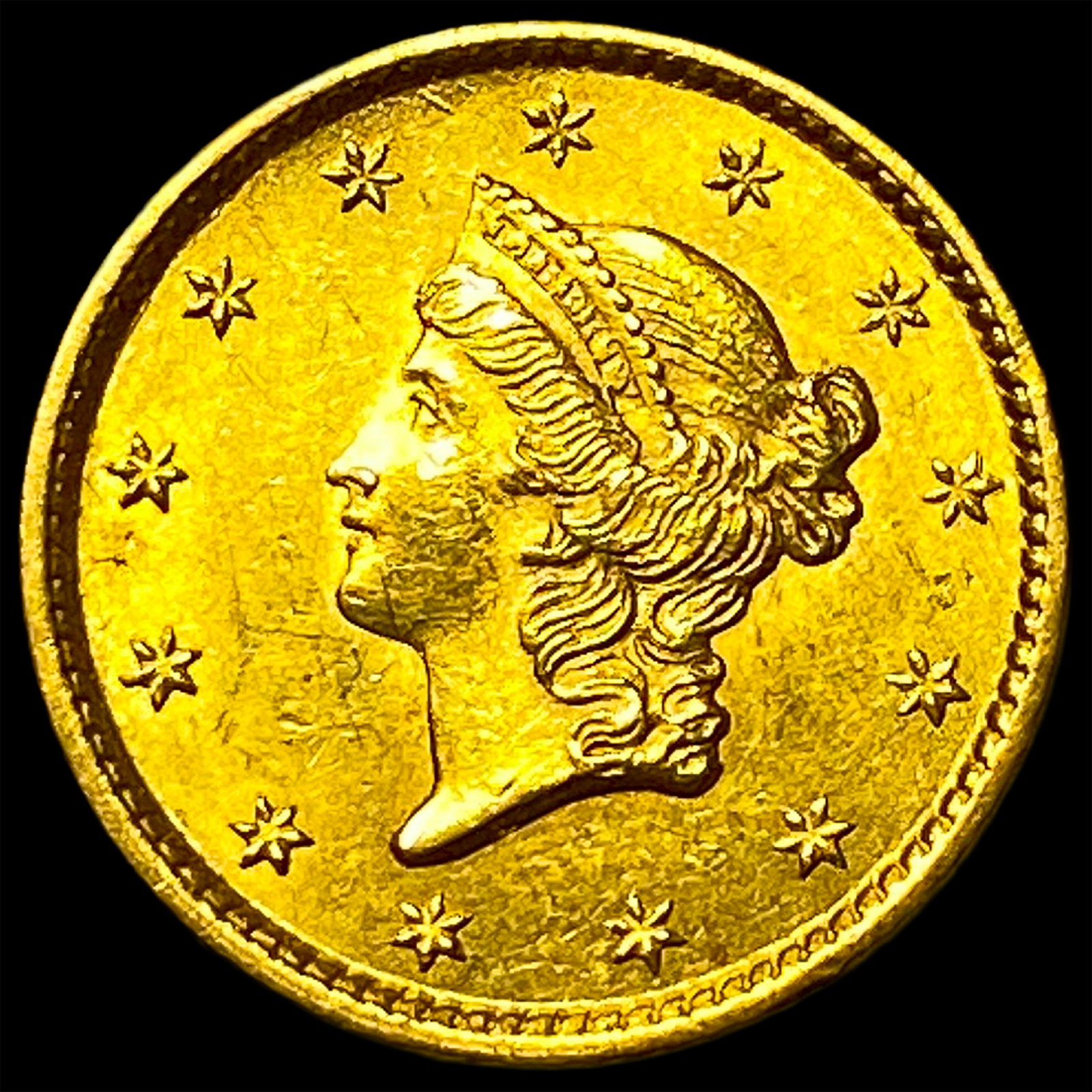 1854 $1 Gold Indian Princess Head Type 2 UNCIRCULATED: 1854 $1 Gold Indian Princess Head Type 2 UNCIRCULATED