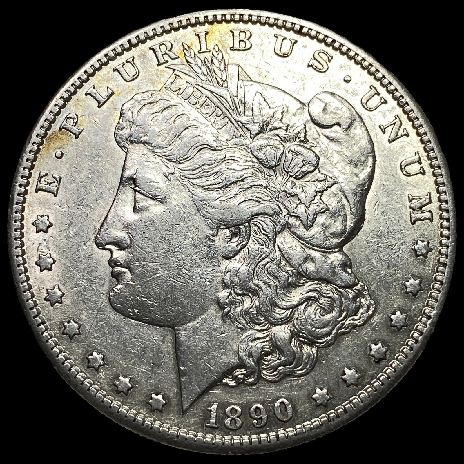 1890-S Silver Morgan Dollar CHOICE AU: 1890-S Silver Morgan Dollar CHOICE AU
