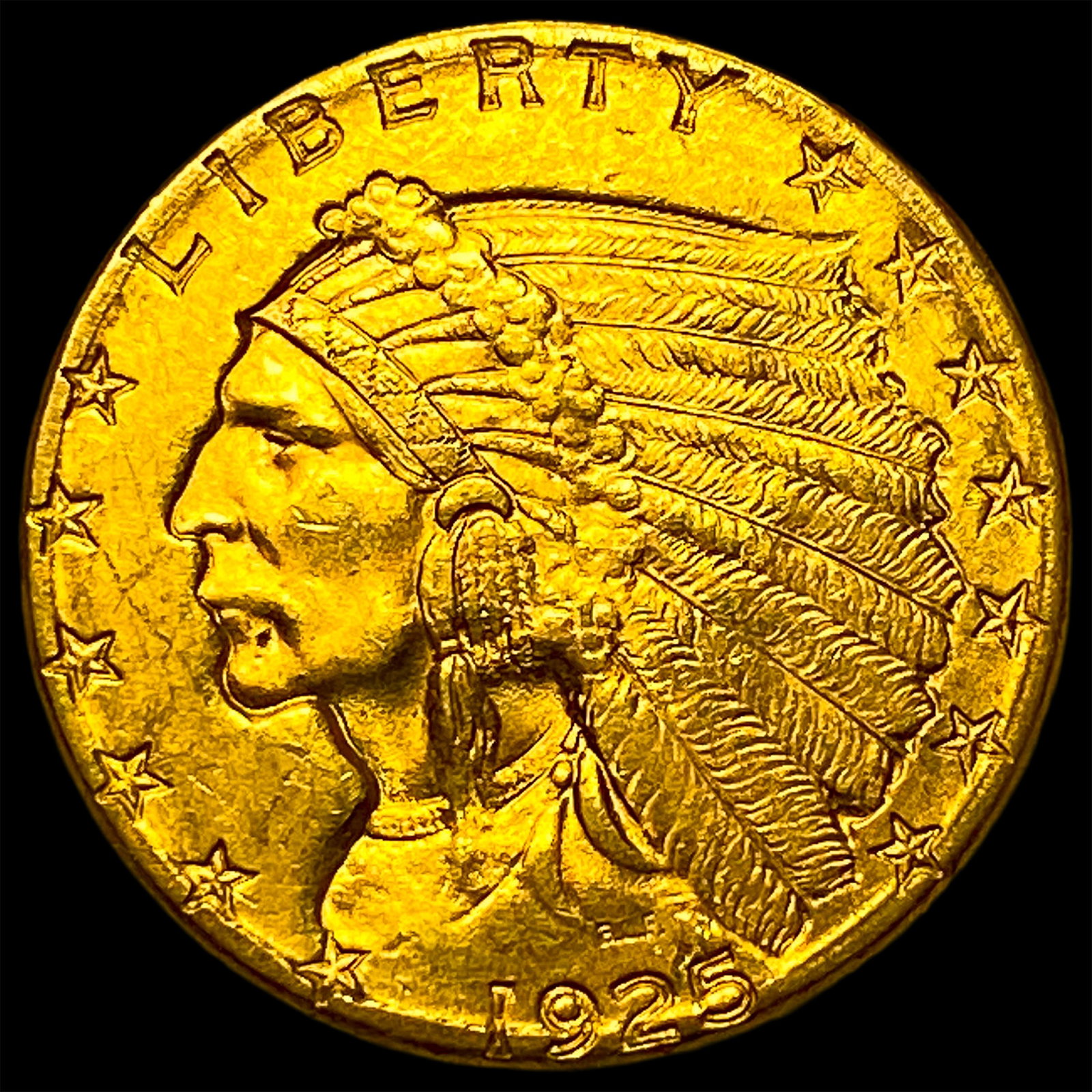 1925 Indian Head Gold $2.50 Quarter Eagle UNCIRCULATED: 1925 Indian Head Gold $2.50 Quarter Eagle UNCIRCULATED