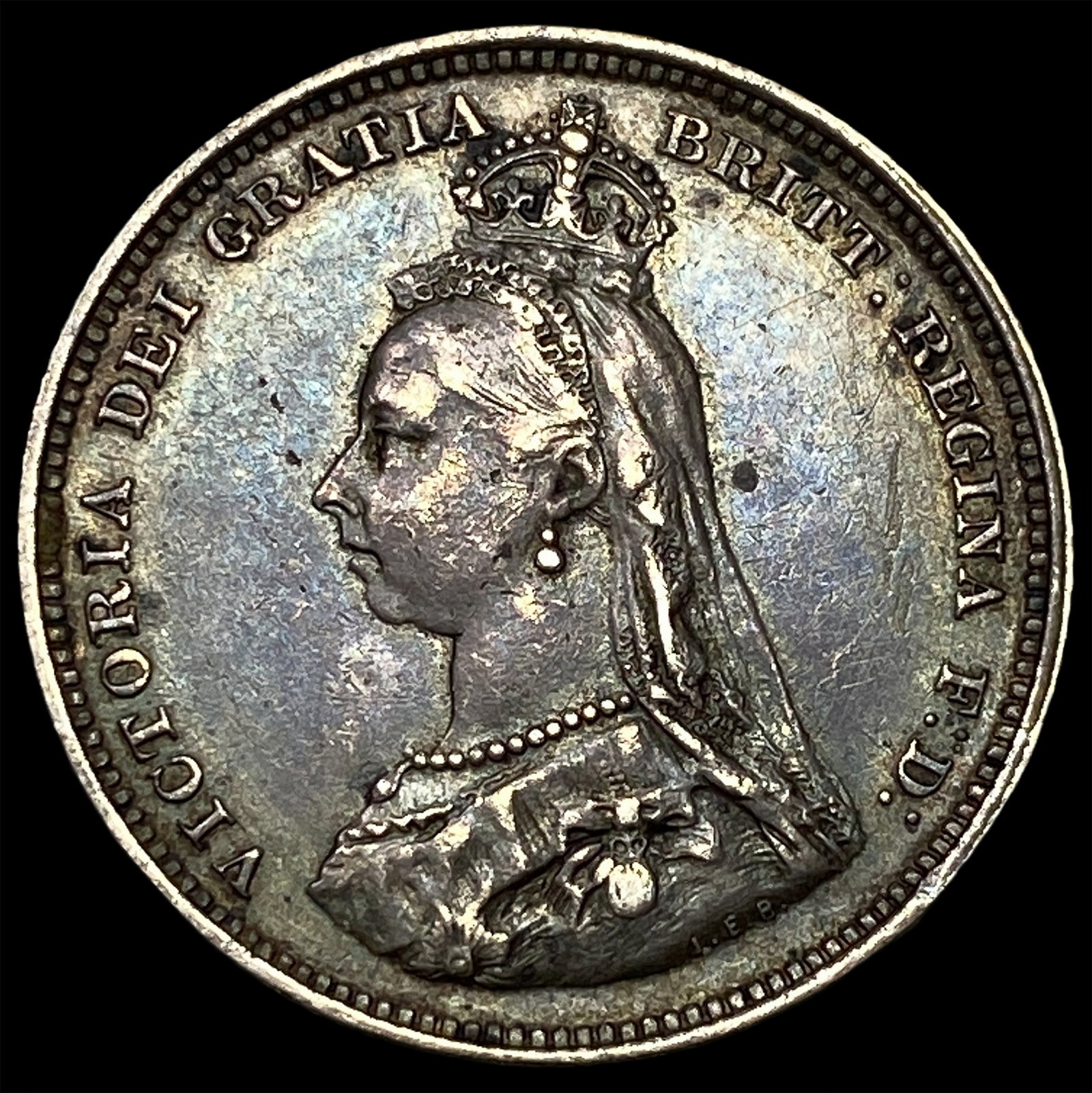 1887 Silver Crown Victoria Jubilee Head UNCIRCULATED: 1887 Silver Crown Victoria Jubilee Head UNCIRCULATED