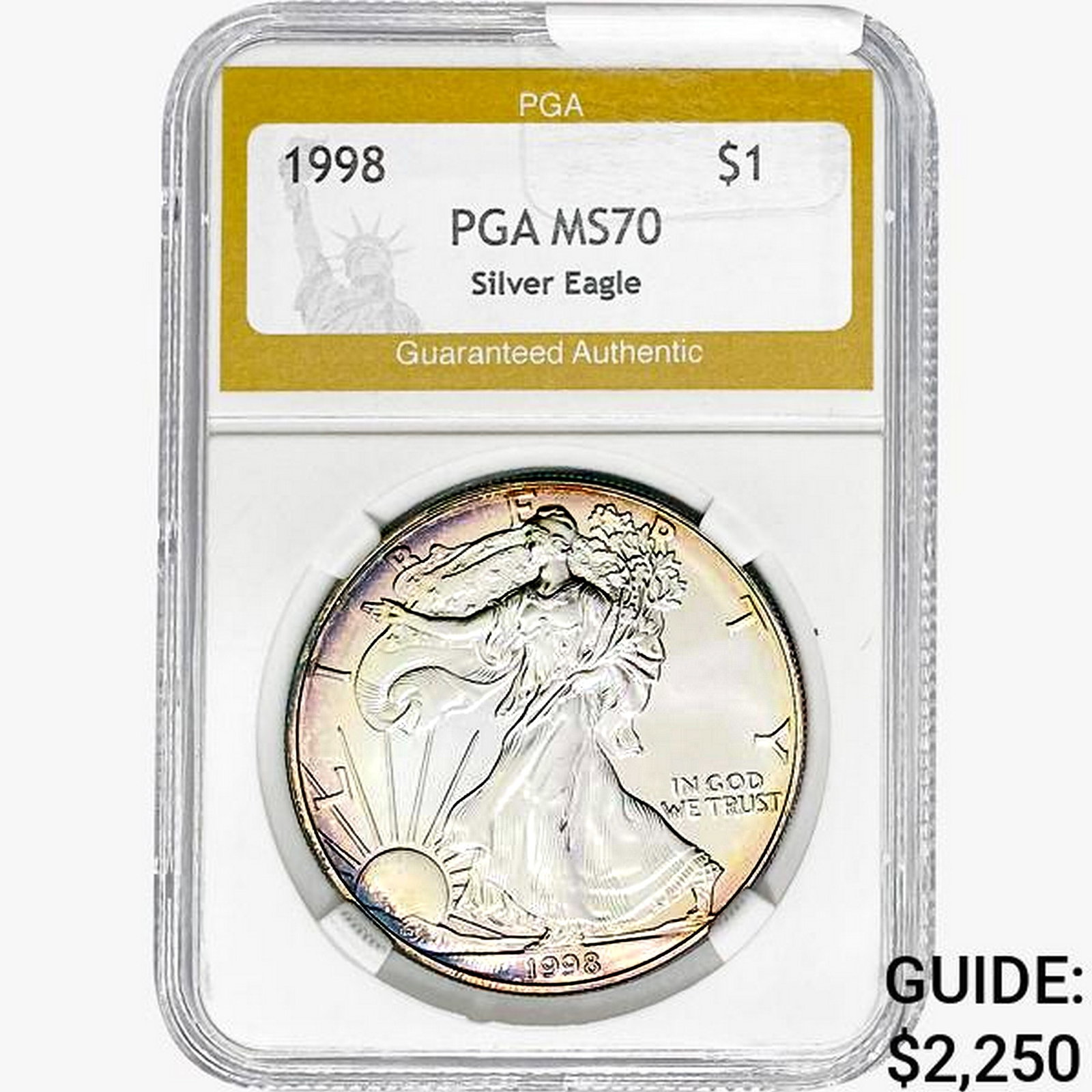 1998 American Silver Eagle PGA MS70 (1 of 2)