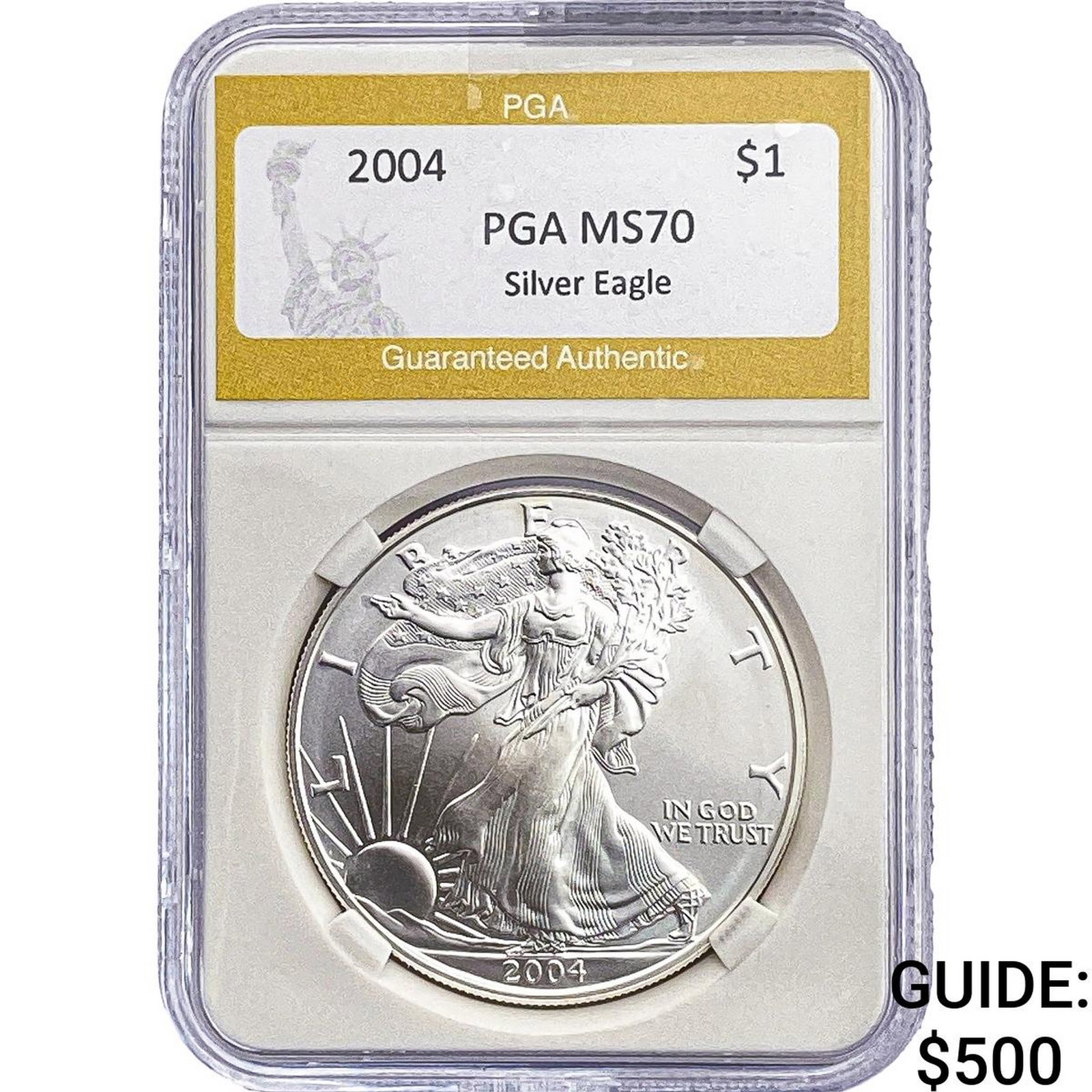 2004 American Silver Eagle PGA MS70 (1 of 2)