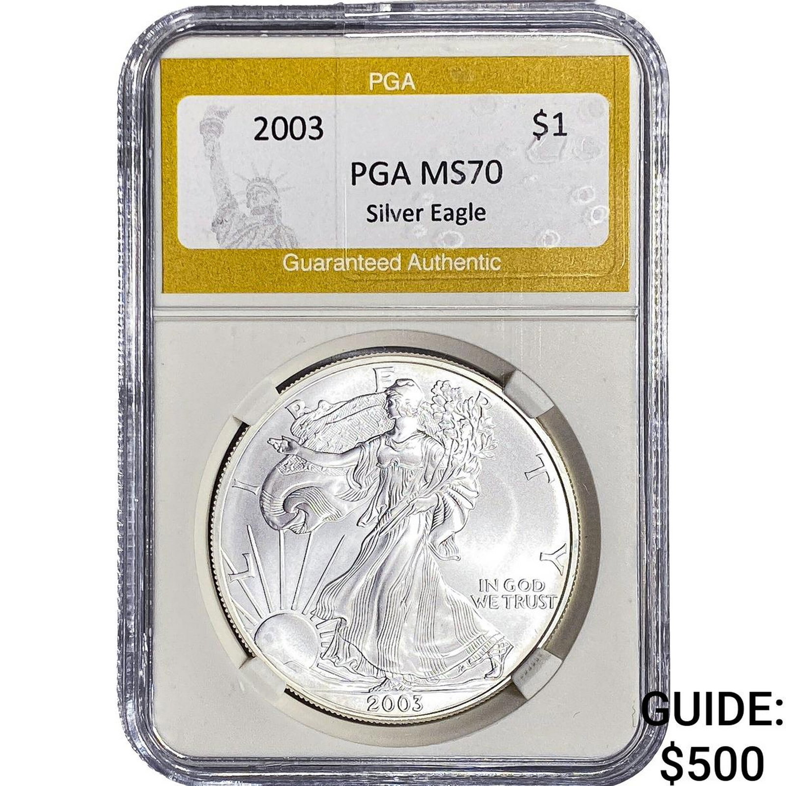 2003 American Silver Eagle PGA MS70 (1 of 2)
