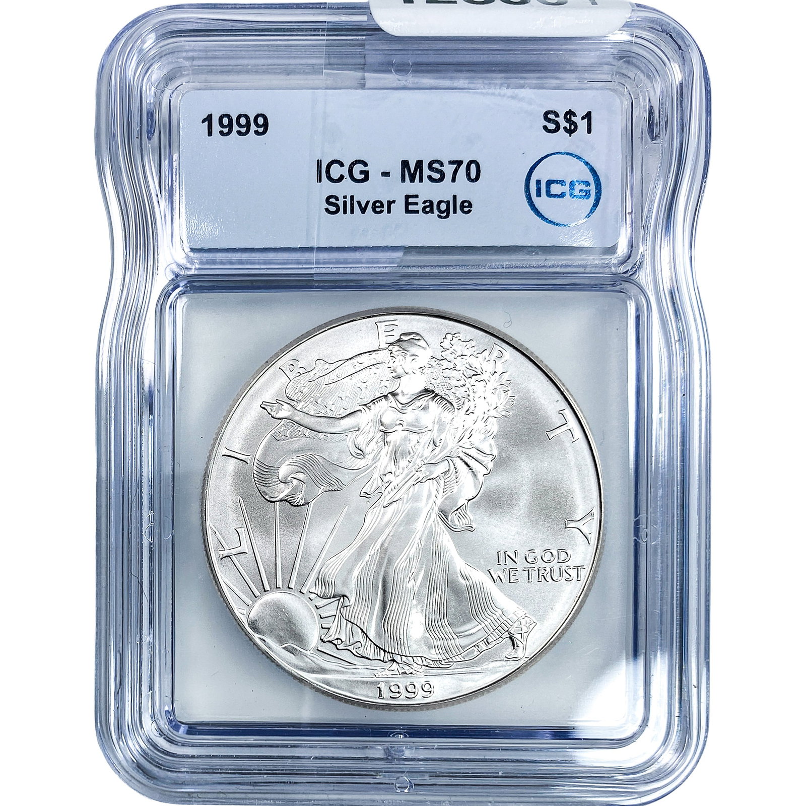 1999 Silver Eagle ICG MS70: 1999 Silver Eagle ICG MS70