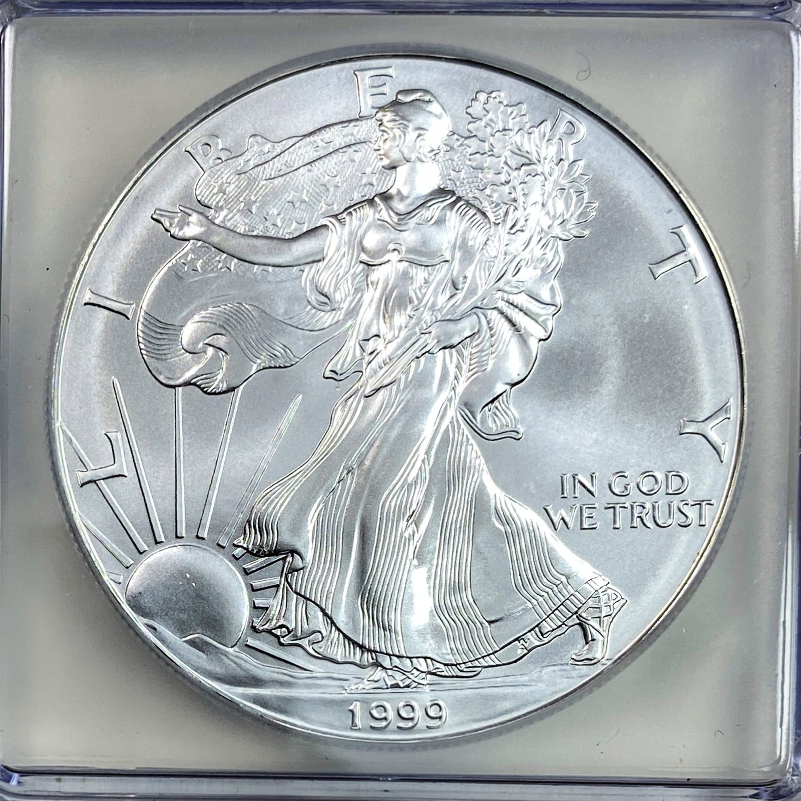 1999 Silver Eagle ICG MS70 - 3