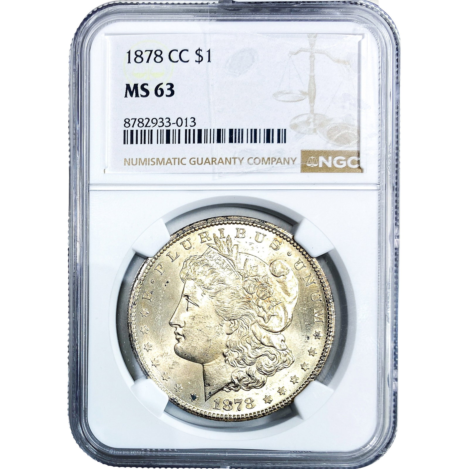 1878-CC Morgan Silver Dollar NGC MS63 (1 of 4)