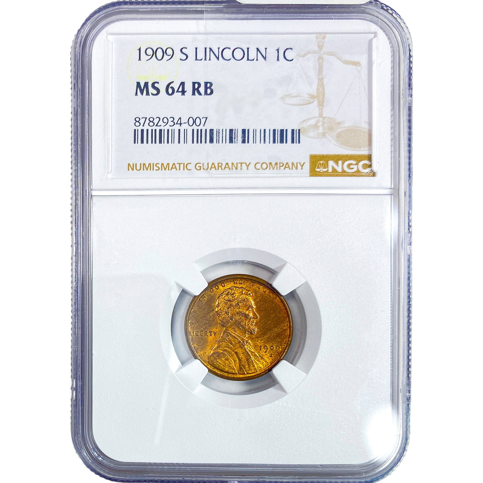 1909-S Wheat Cent NGC MS64 RB (1 of 4)