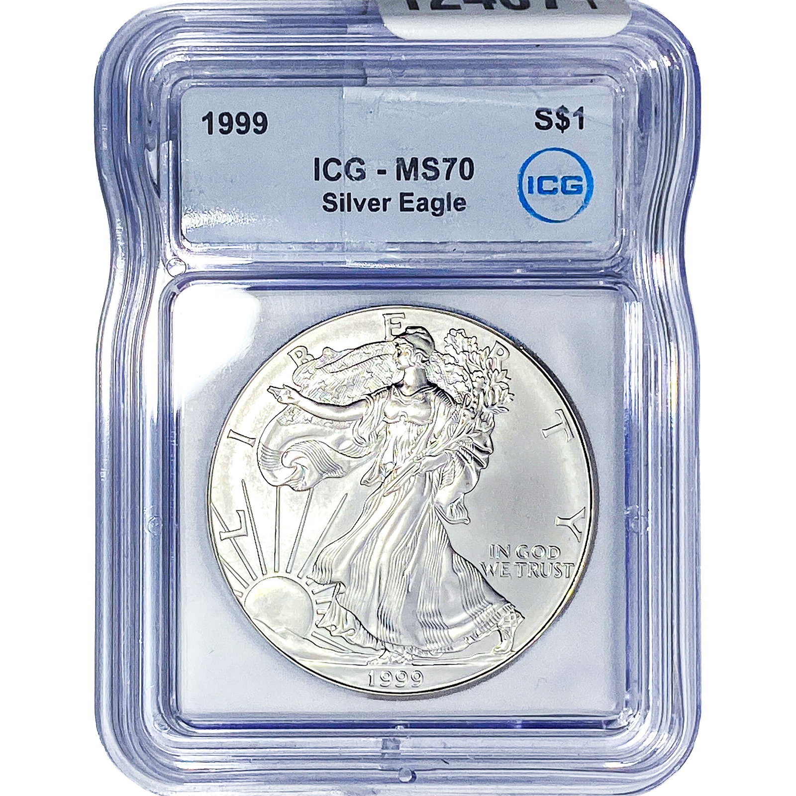 1999 Silver Eagle ICG MS70: 1999 Silver Eagle ICG MS70
